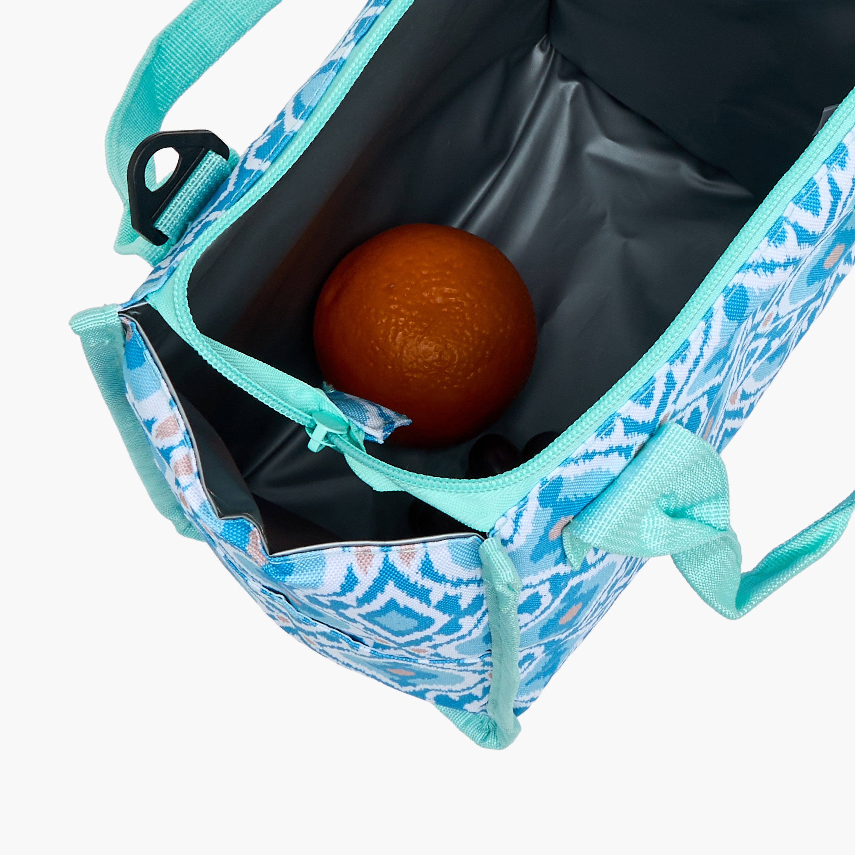 Geometric Print Lunch Bag with Zip Closure-school-lunchessentials-lunchbags-image-4