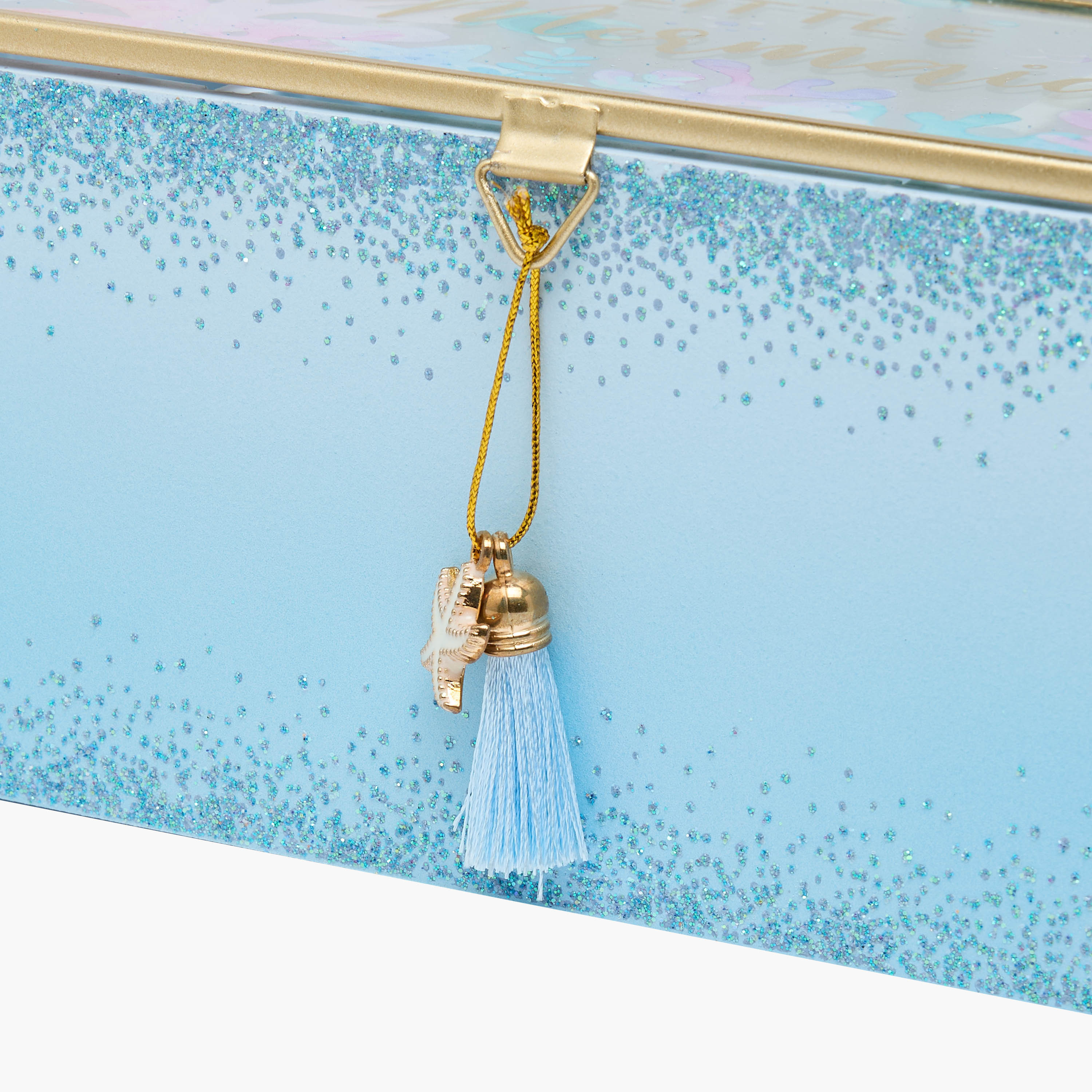 Findz 3-Compartment Jewellery Organiser with Mermaid Print - 24x10x9 cms-women-watchesandjewellery-jewellery-storage-image-4