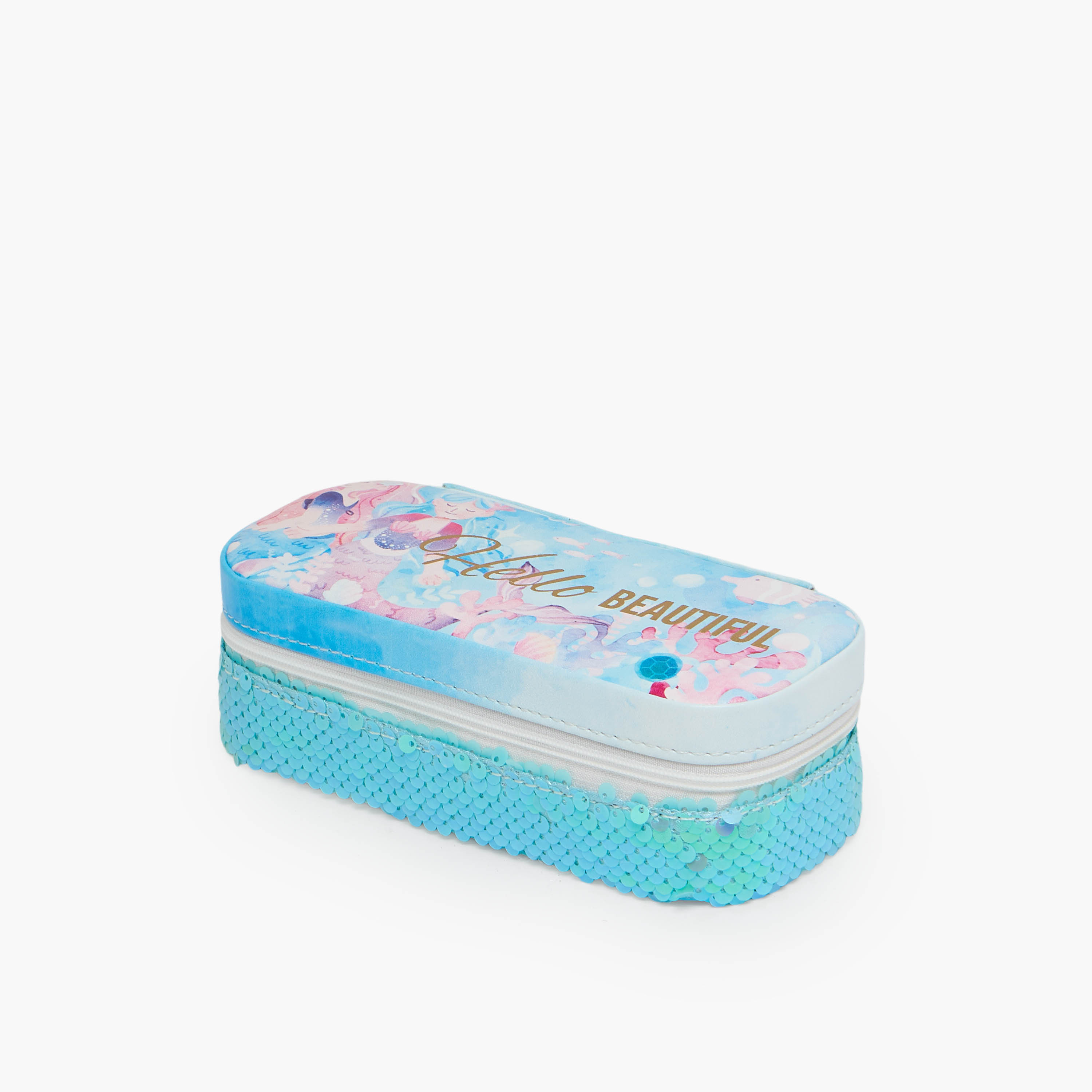 Findz Jewellery Organiser with Mermaid Sequin Embellishments - 18x8x6 cms-women-watchesandjewellery-jewellery-storage-image-2