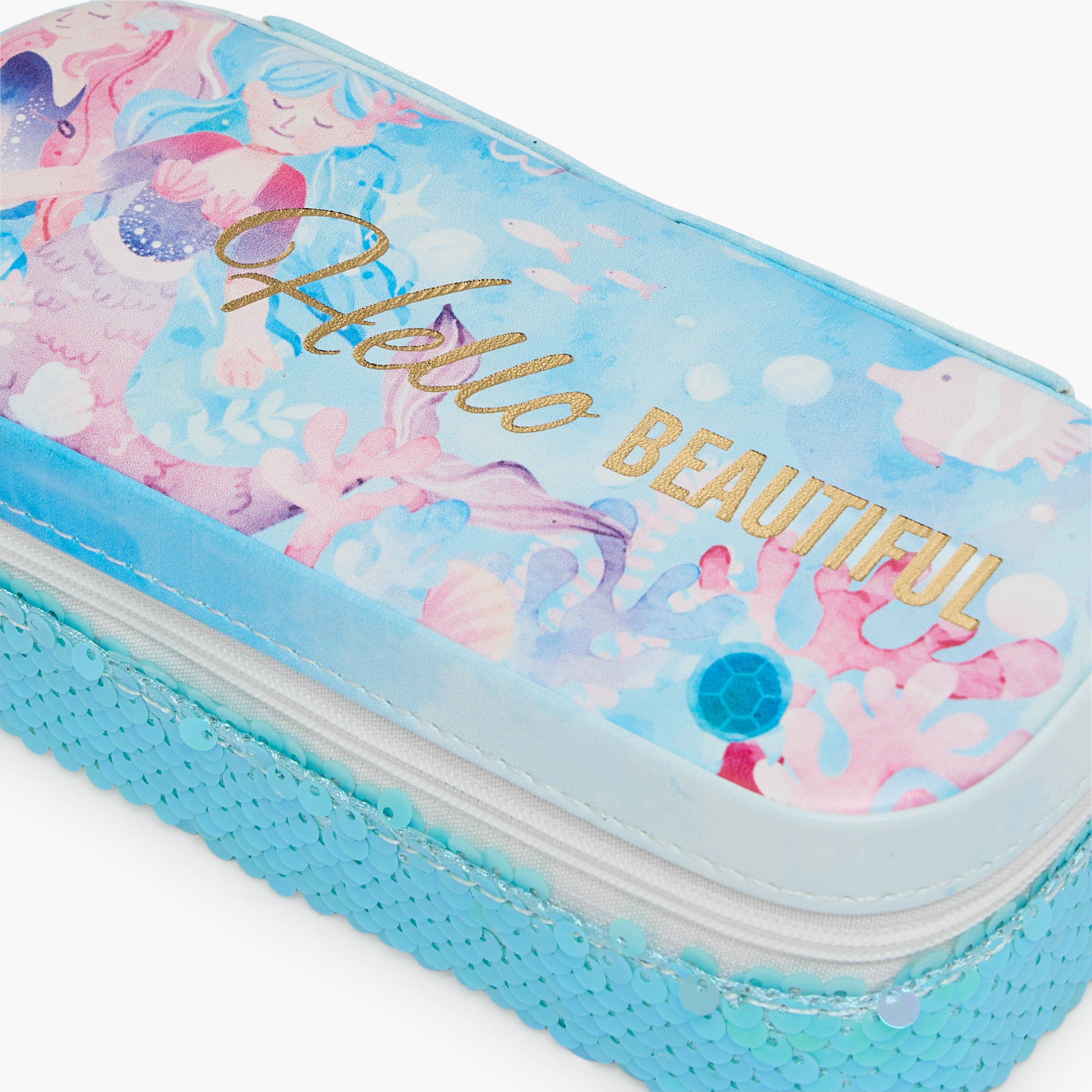 Findz Jewellery Organiser with Mermaid Sequin Embellishments - 18x8x6 cms-women-watchesandjewellery-jewellery-storage-image-4