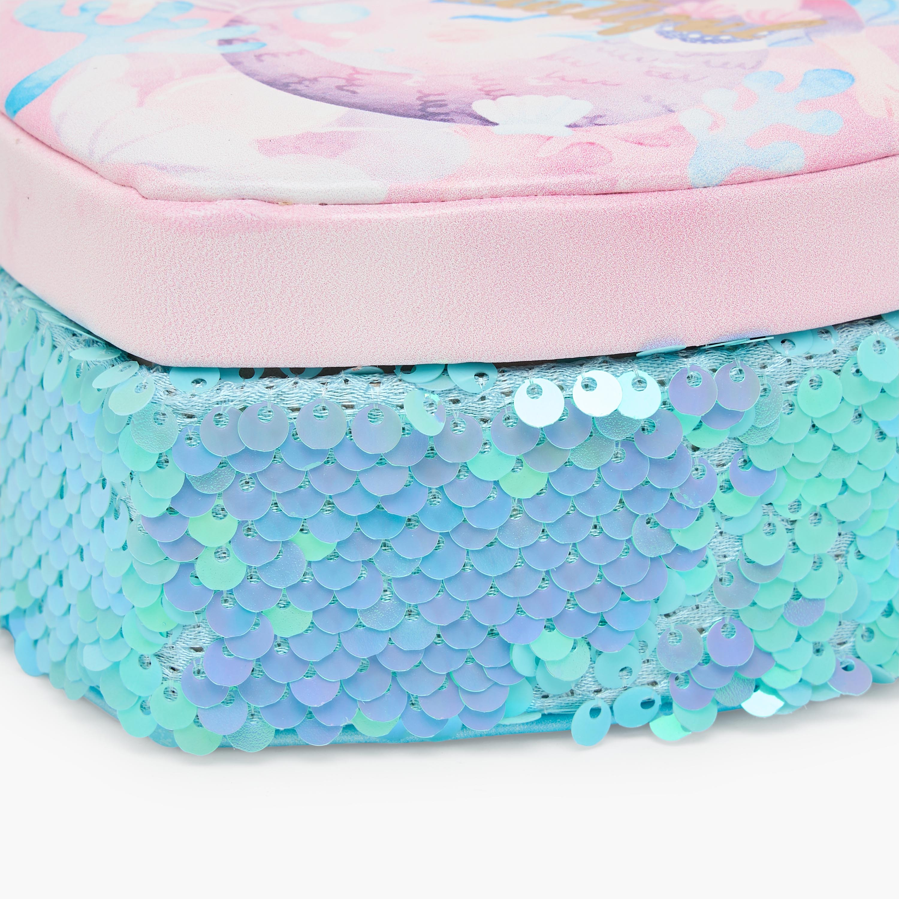 Findz 1-Compartment Jewellery Organiser with Mermaid Print - 13x12x6 cms-women-watchesandjewellery-jewellery-storage-image-4