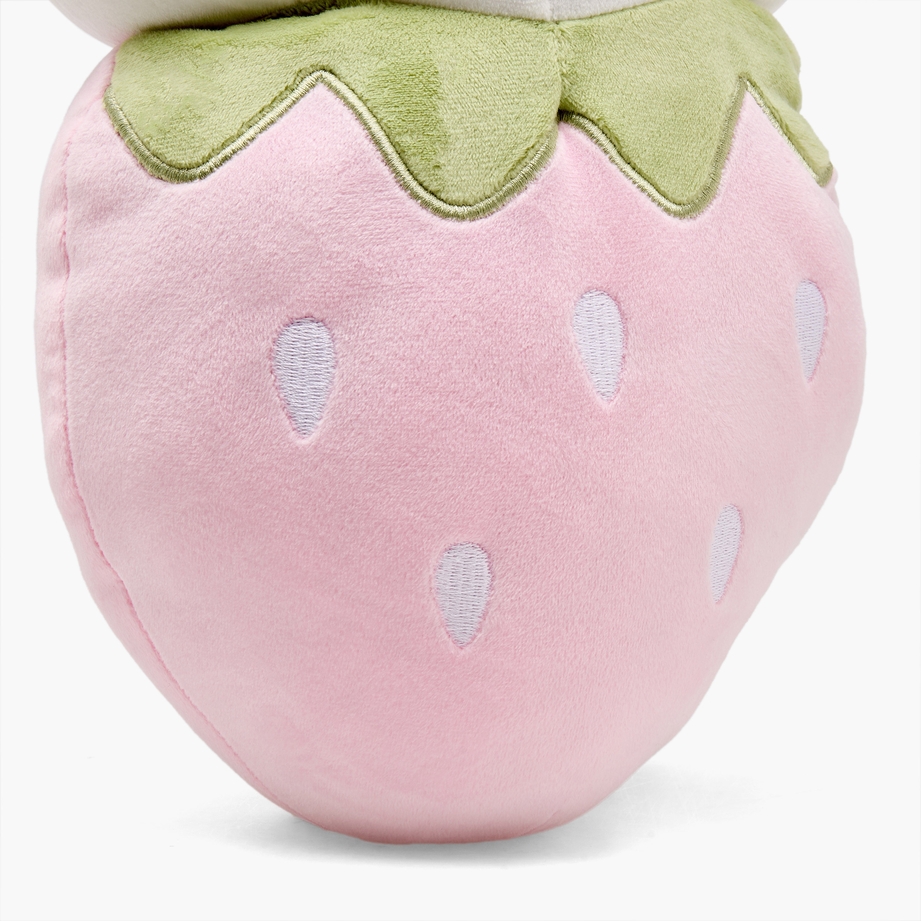 Strawberry Cushion with Bunny Accent - 23x41 cms-household-cushionsandthrows-filledcushions-decorativecushions-image-5
