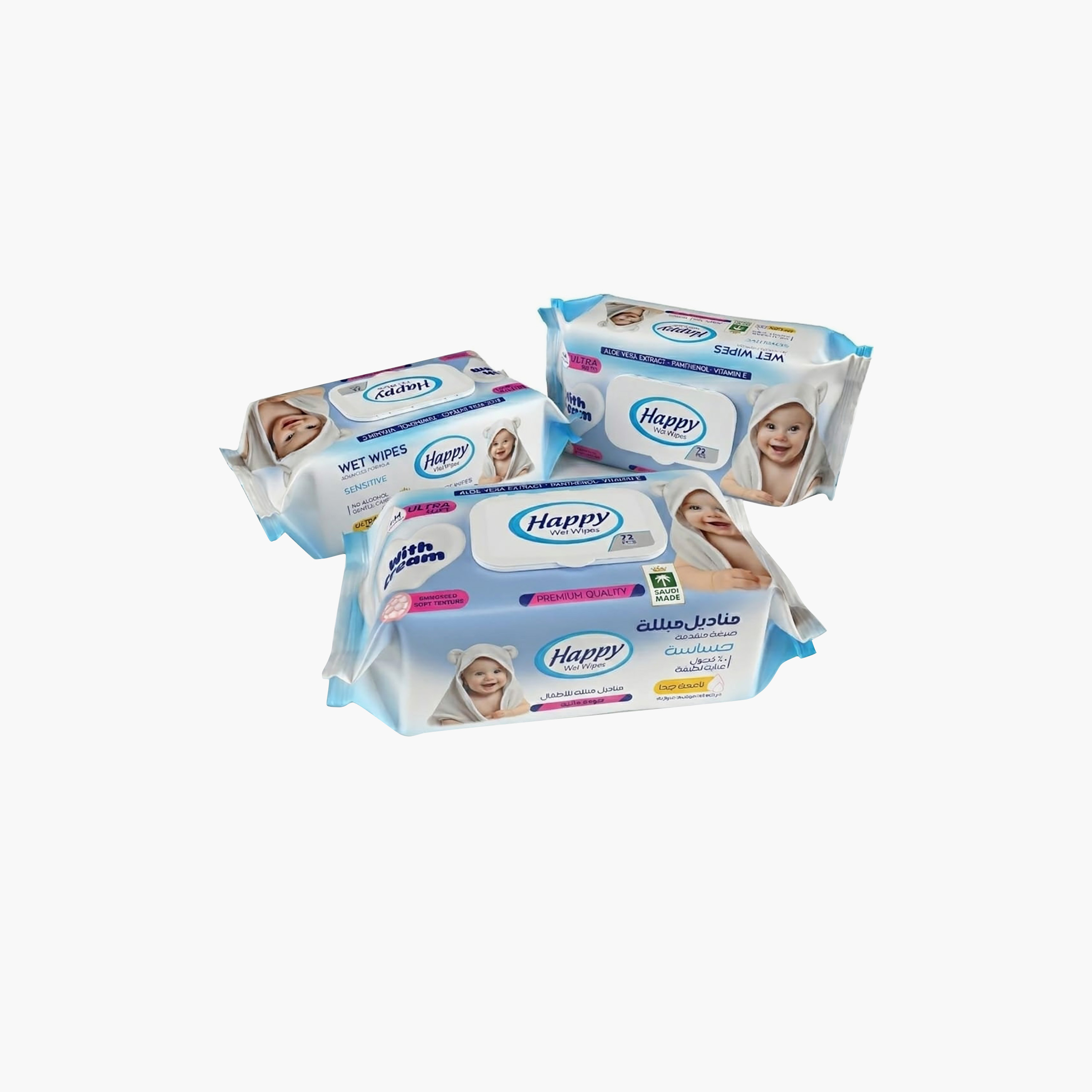 Happy 216-Piece Sensitive Soft Skin Wet Wipes-baby-diapering-babywipes-image-3