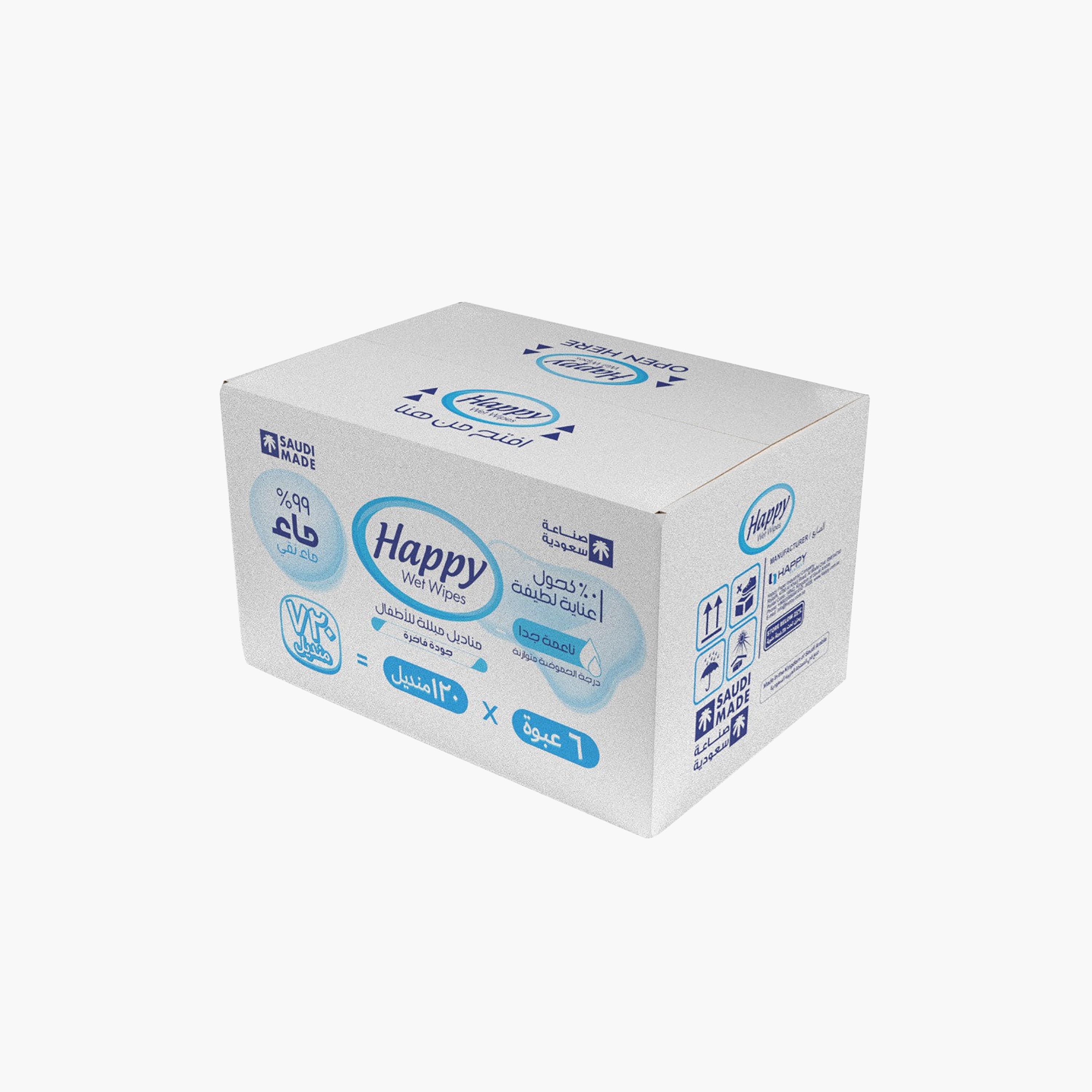 Happy 720-Piece Pure Aqua Wet Wipes Promotion Box-baby-diapering-babywipes-image-1