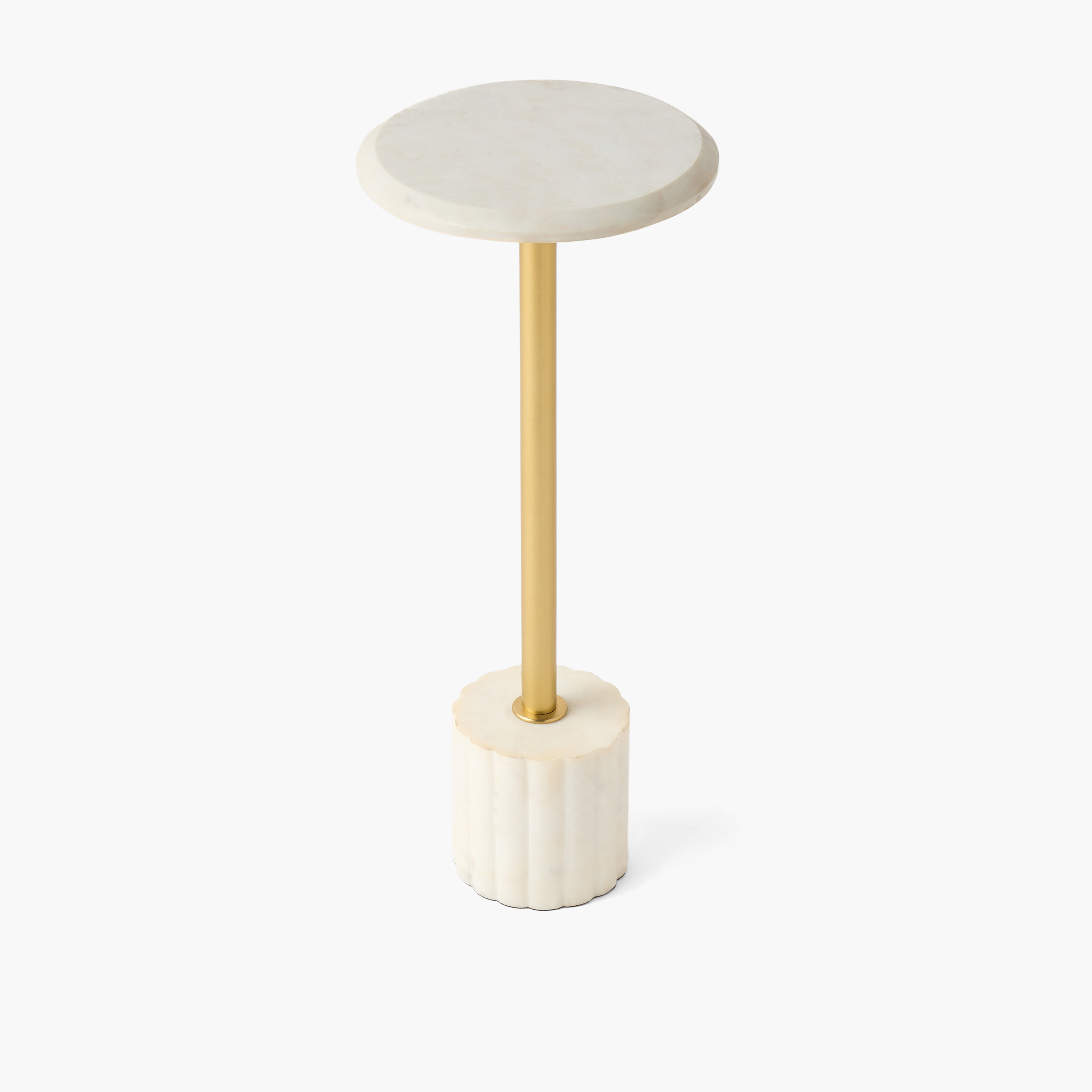 Marble Top Accent Table - 57x24 cm-furniture-livingroom-sideandendtables-image-2
