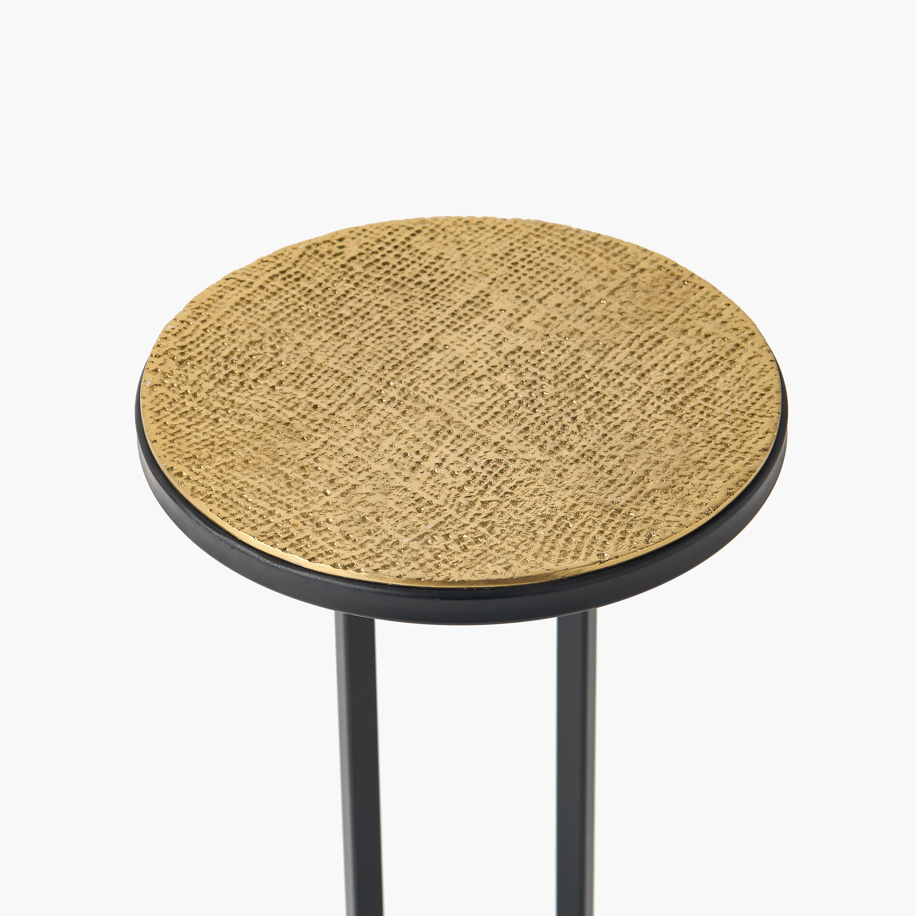 Metal Top Side Table with Pedestal Base - 58 cms-furniture-livingroom-sideandendtables-image-3