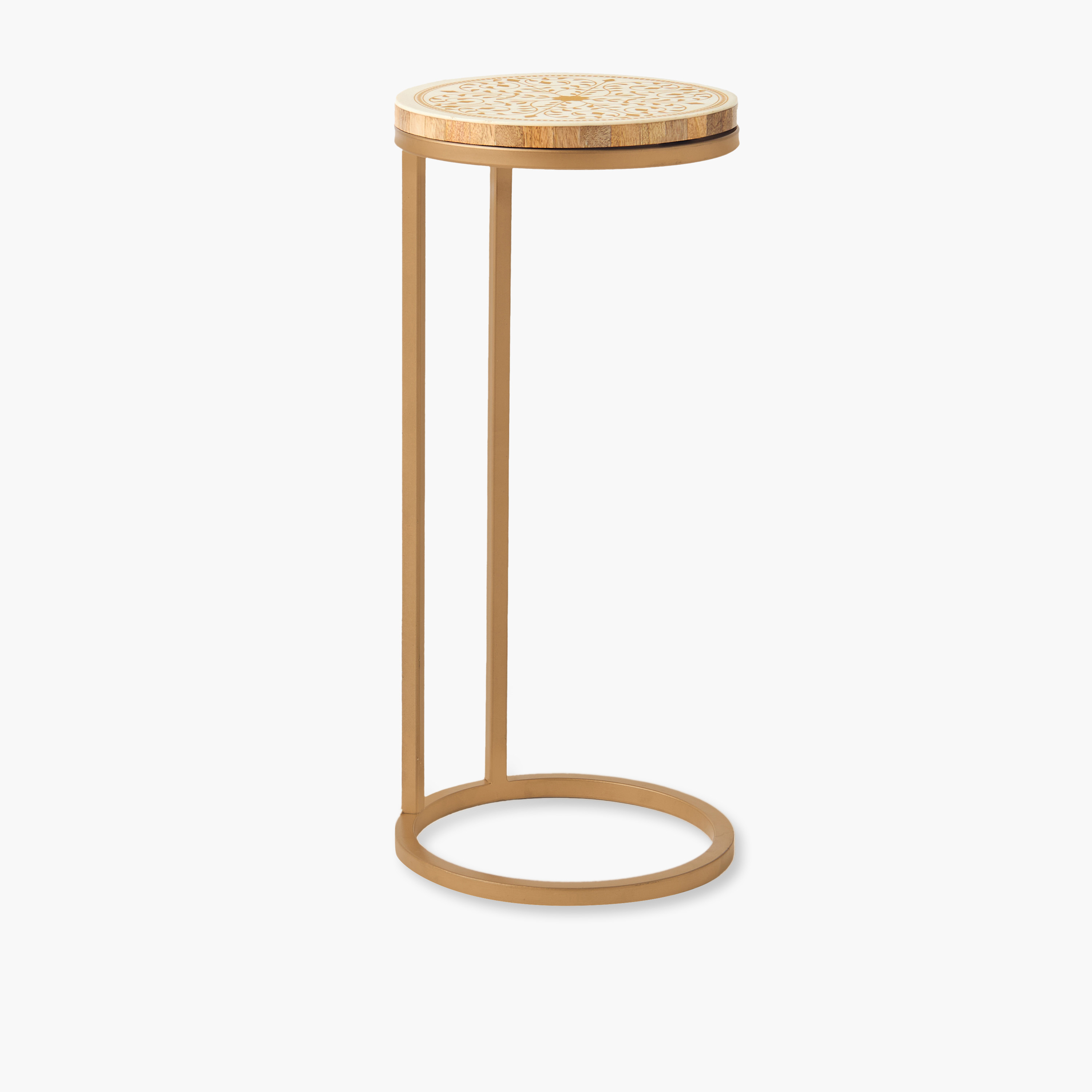 Resin Top Side Table with Pedestal Base - 58 cms-furniture-livingroom-sideandendtables-image-5