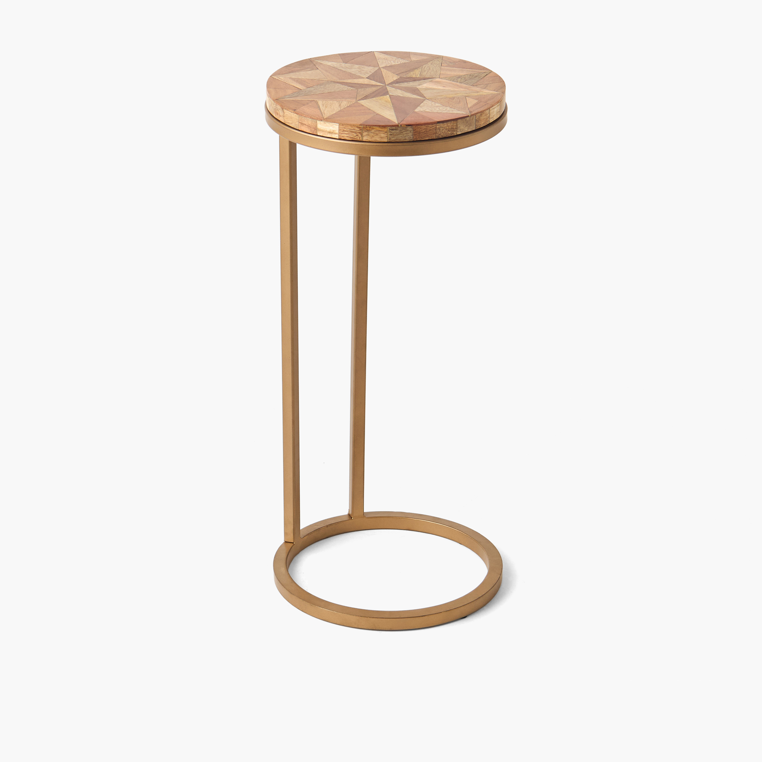 Metal Top Side Table with Pedestal Base - 63 cms-furniture-livingroom-sideandendtables-image-1