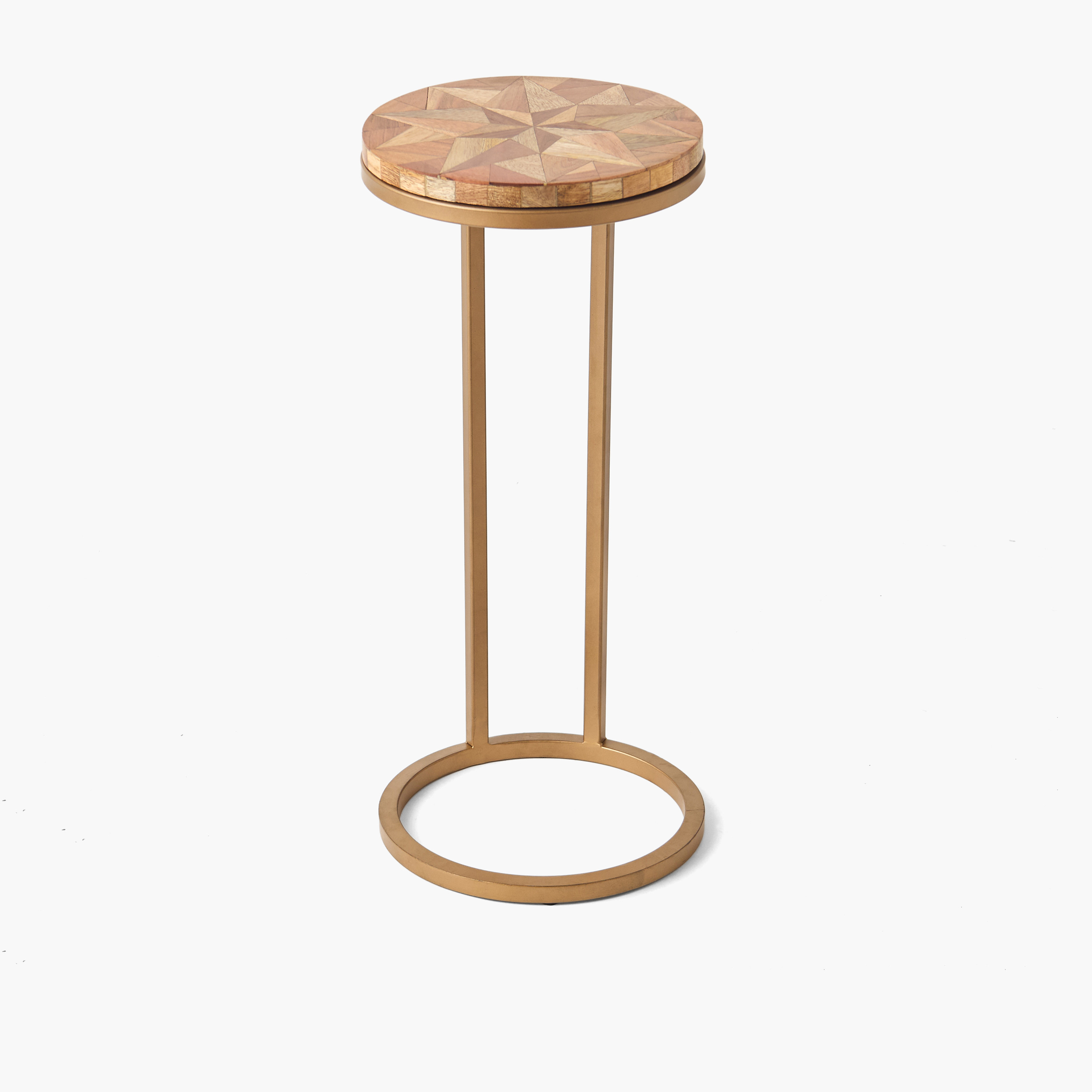 Metal Top Side Table with Pedestal Base - 63 cms-furniture-livingroom-sideandendtables-image-2