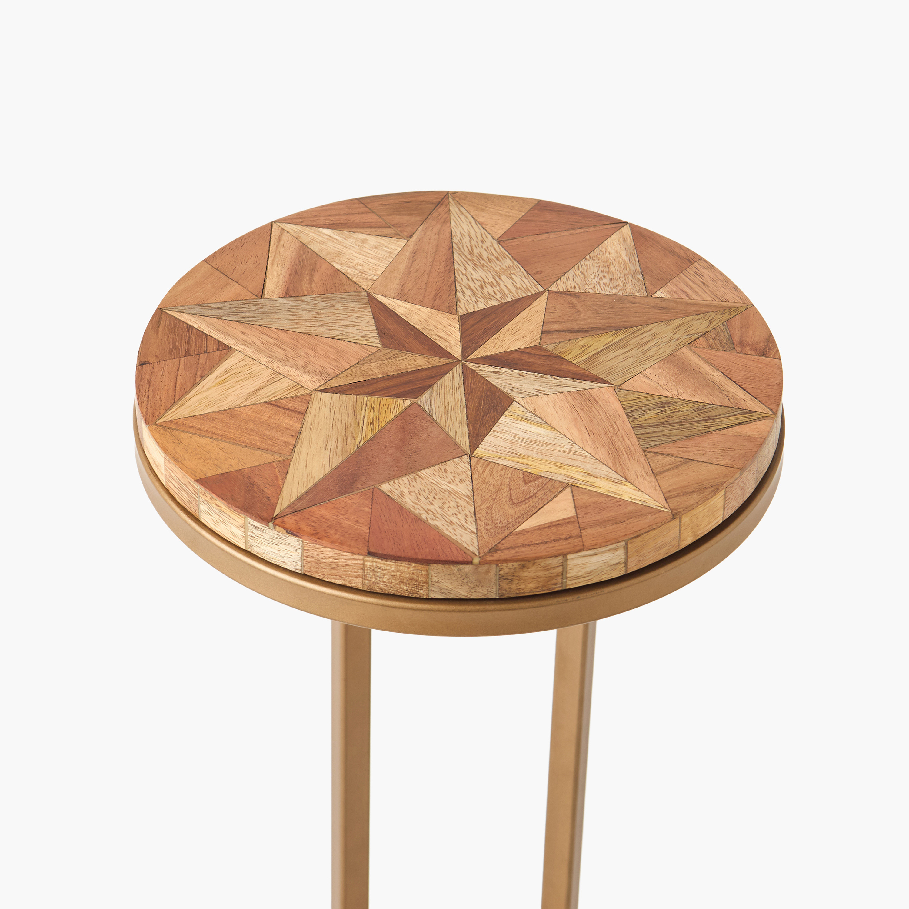Metal Top Side Table with Pedestal Base - 63 cms-furniture-livingroom-sideandendtables-image-3