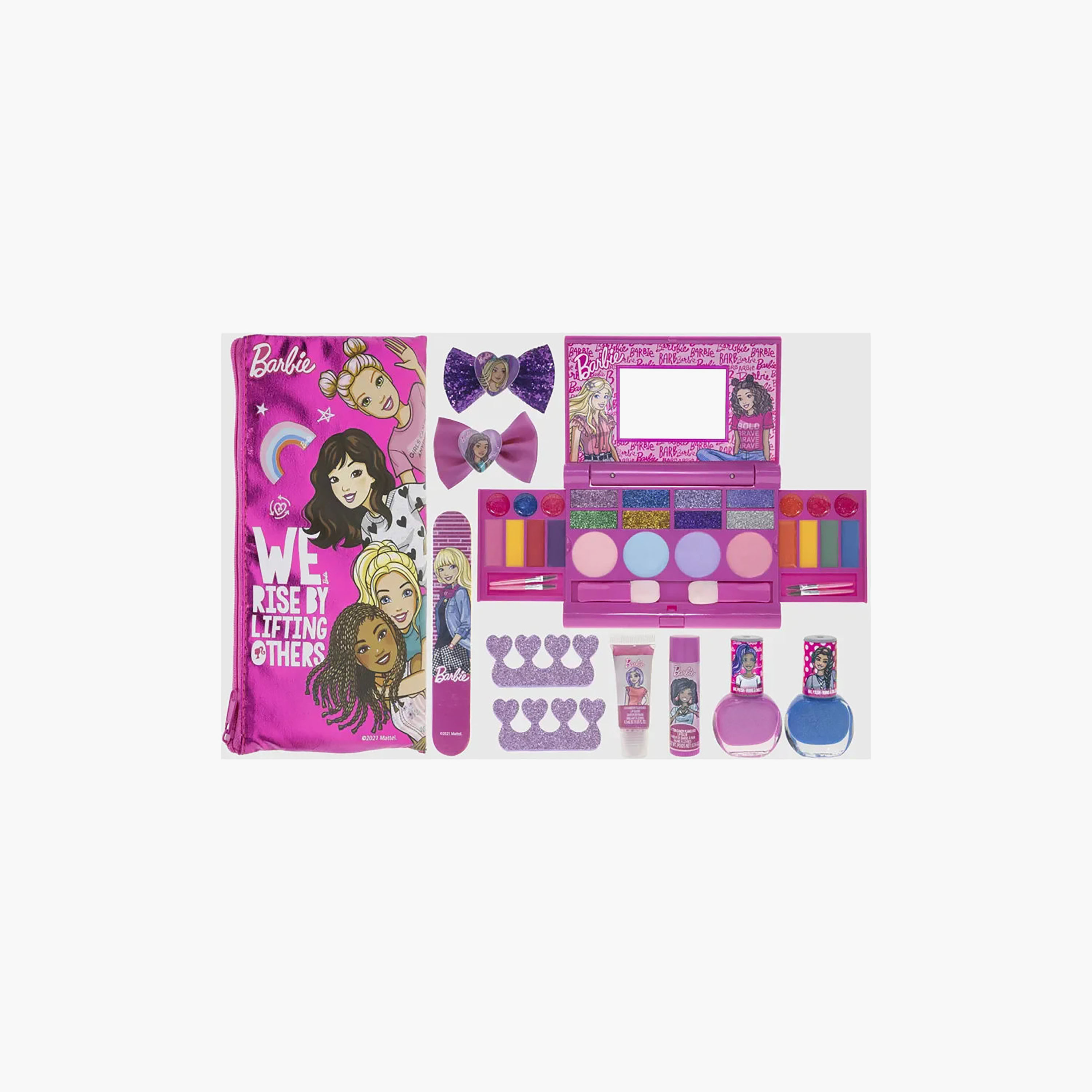 مجموعة ملمع شفاه وإكسسوارات شعر ميجا باربي من تاونلي-toys-roleplay-makeupandcosmeticsets-image-1