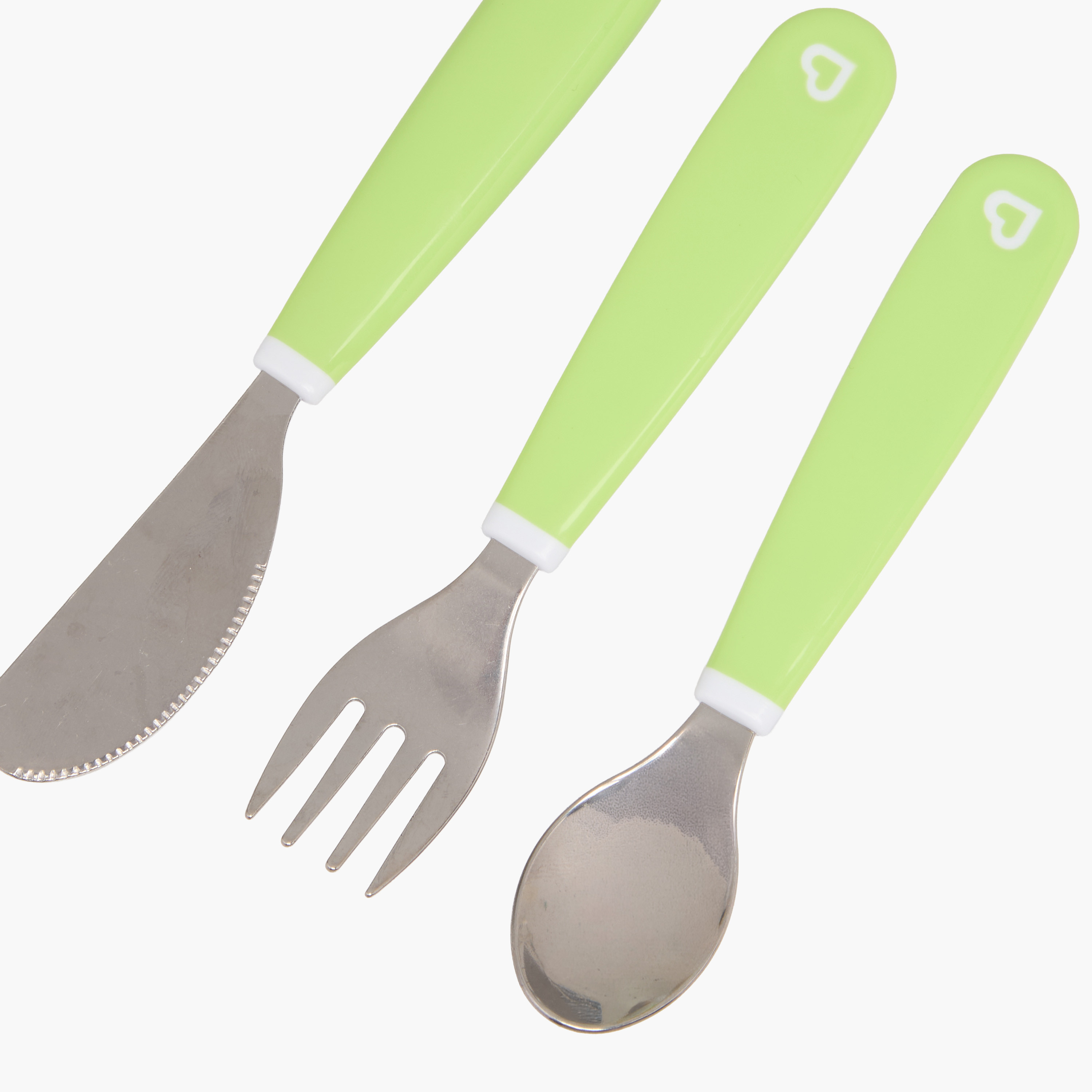 Munchkin Mealtime Set with Spoon, Fork, Knife, Stainless Steel-baby-feeding-mealtimeessentials-image-3