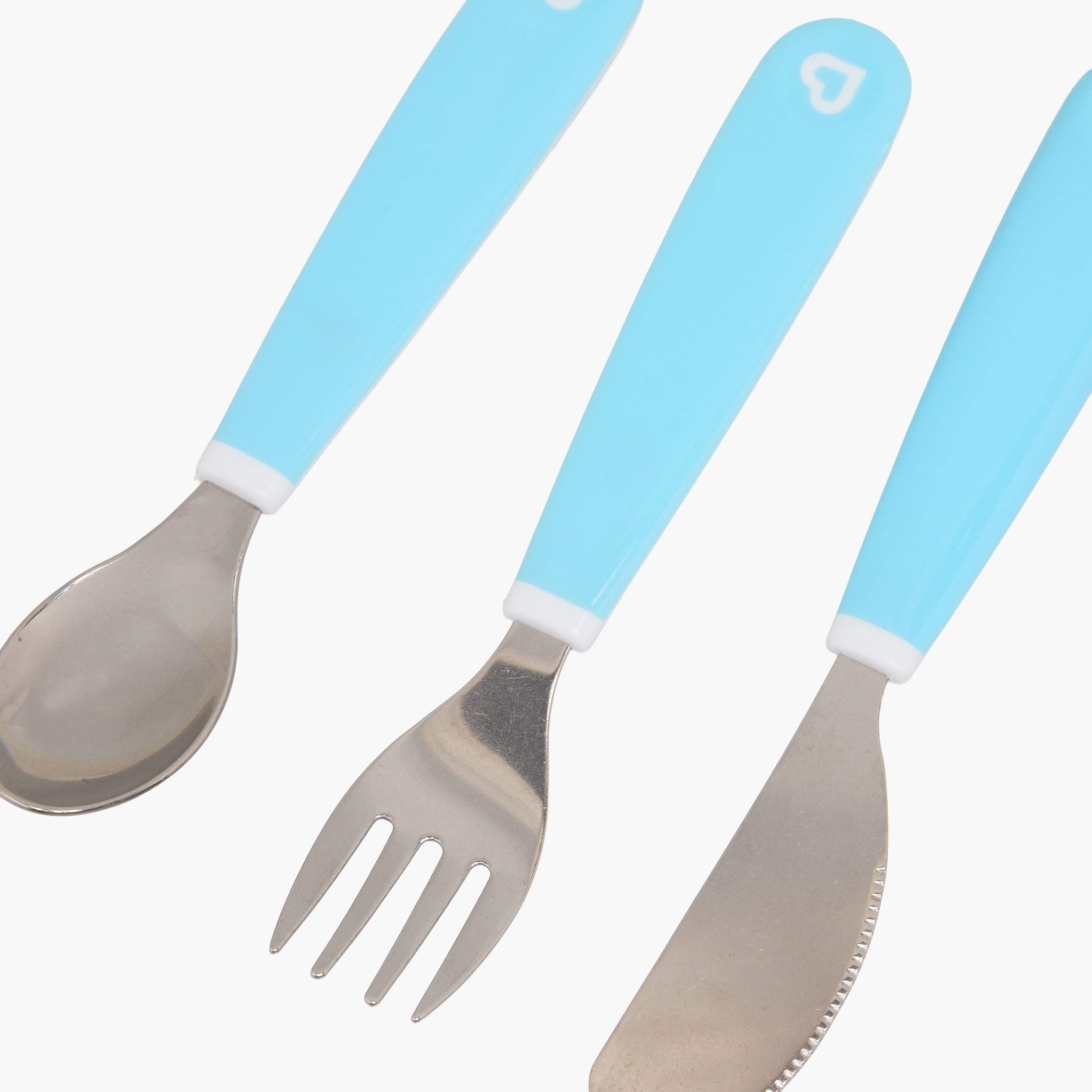 Munchkin Mealtime Set with Spoon, Fork, Knife, Stainless Steel-baby-feeding-mealtimeessentials-image-5