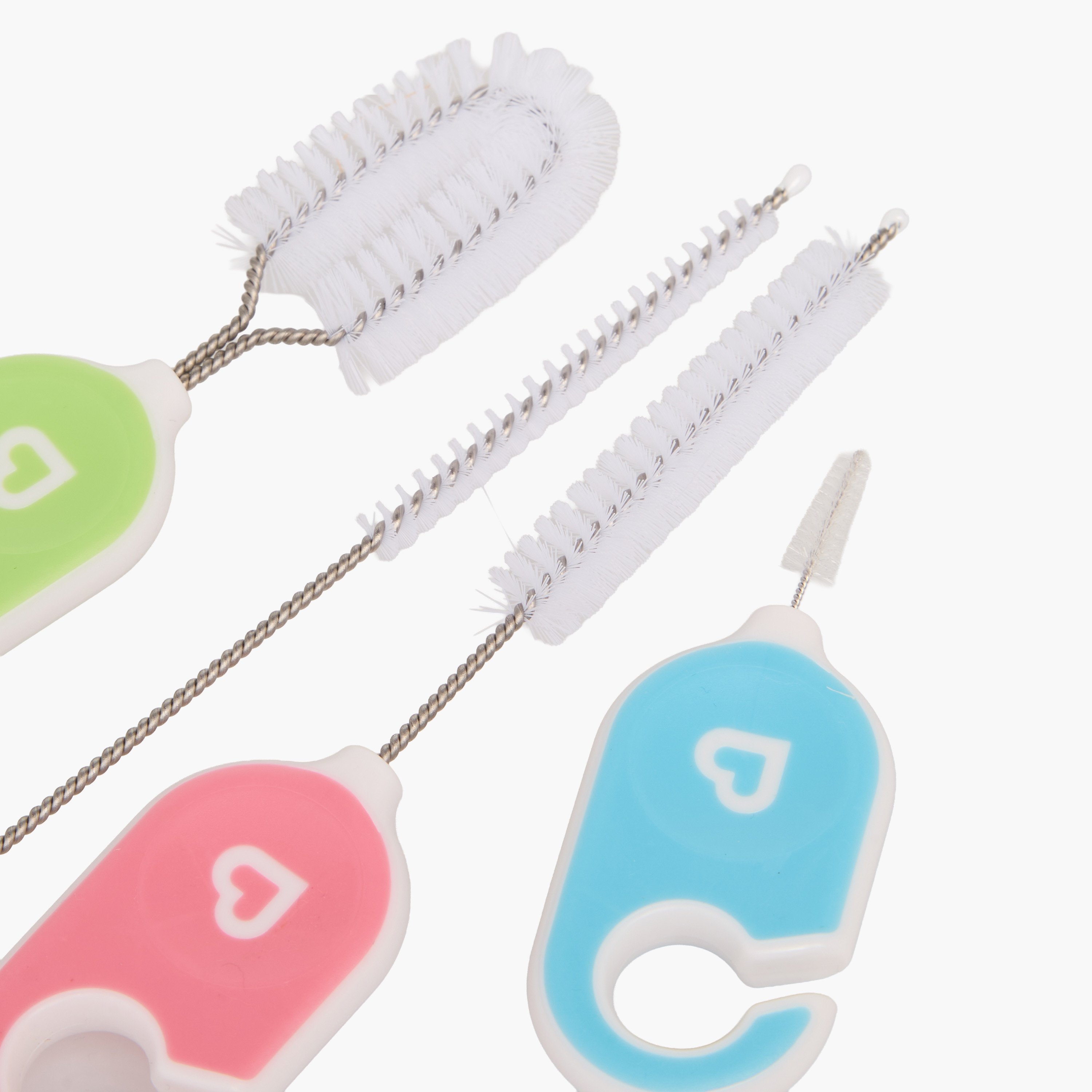 Pack of 4 Munchkin Bottle and Cup Cleaning Brush Set with Key Ring-baby-feeding-accessories-image-5