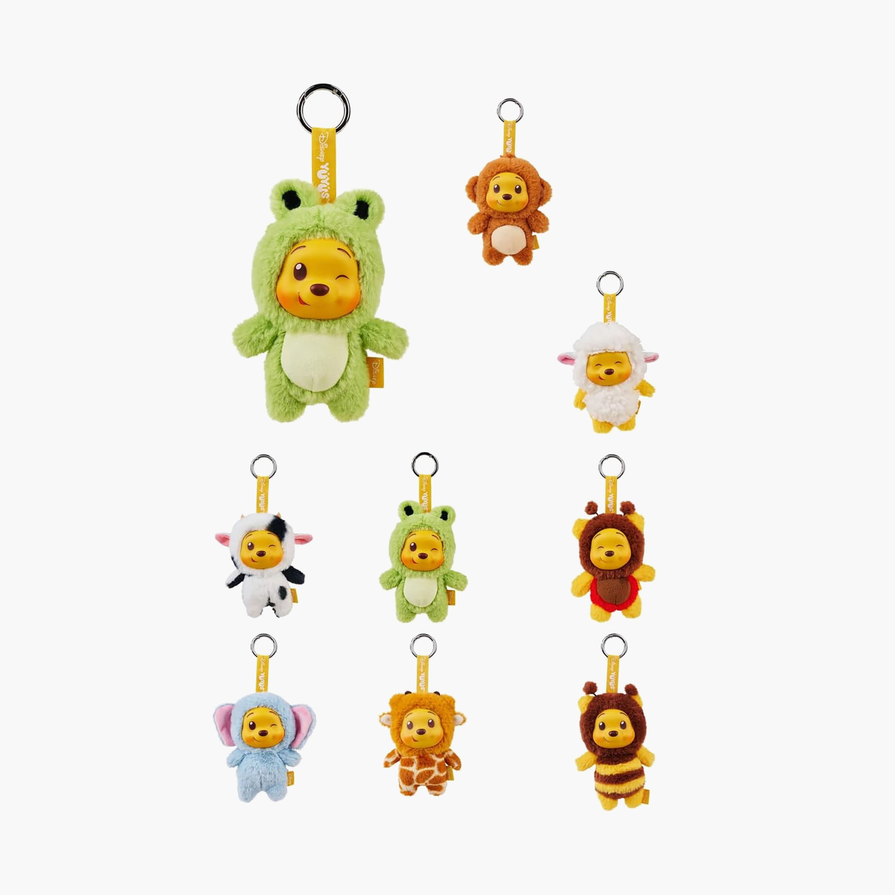Disney YuYus Assorted Winnie the Pooh Plush Keychain-toys-plushsofttoys-image-1