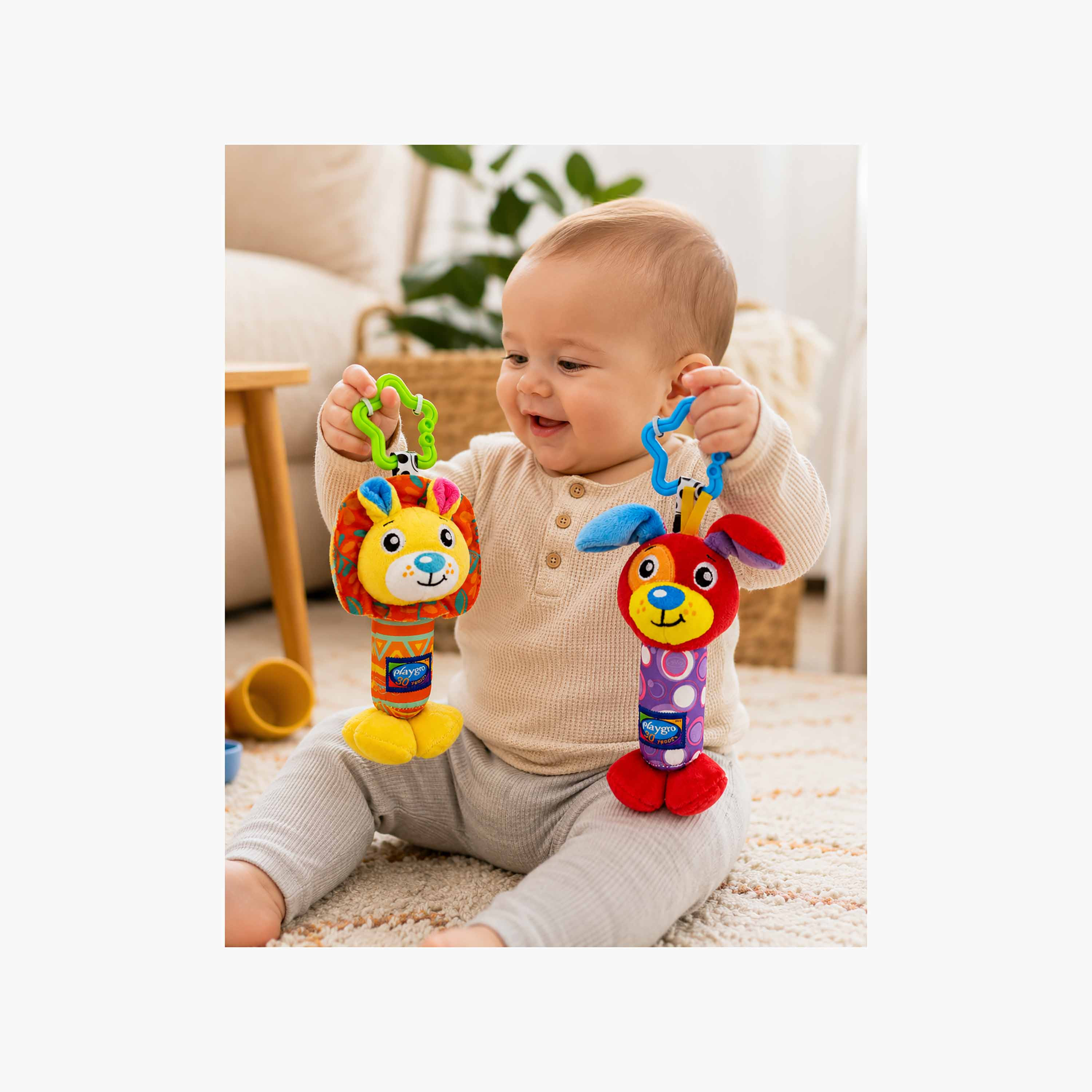 Playgro Tinkle Duo 2-Piece Rattle Set with Star Clip-baby-gear-travelaccessories-image-7