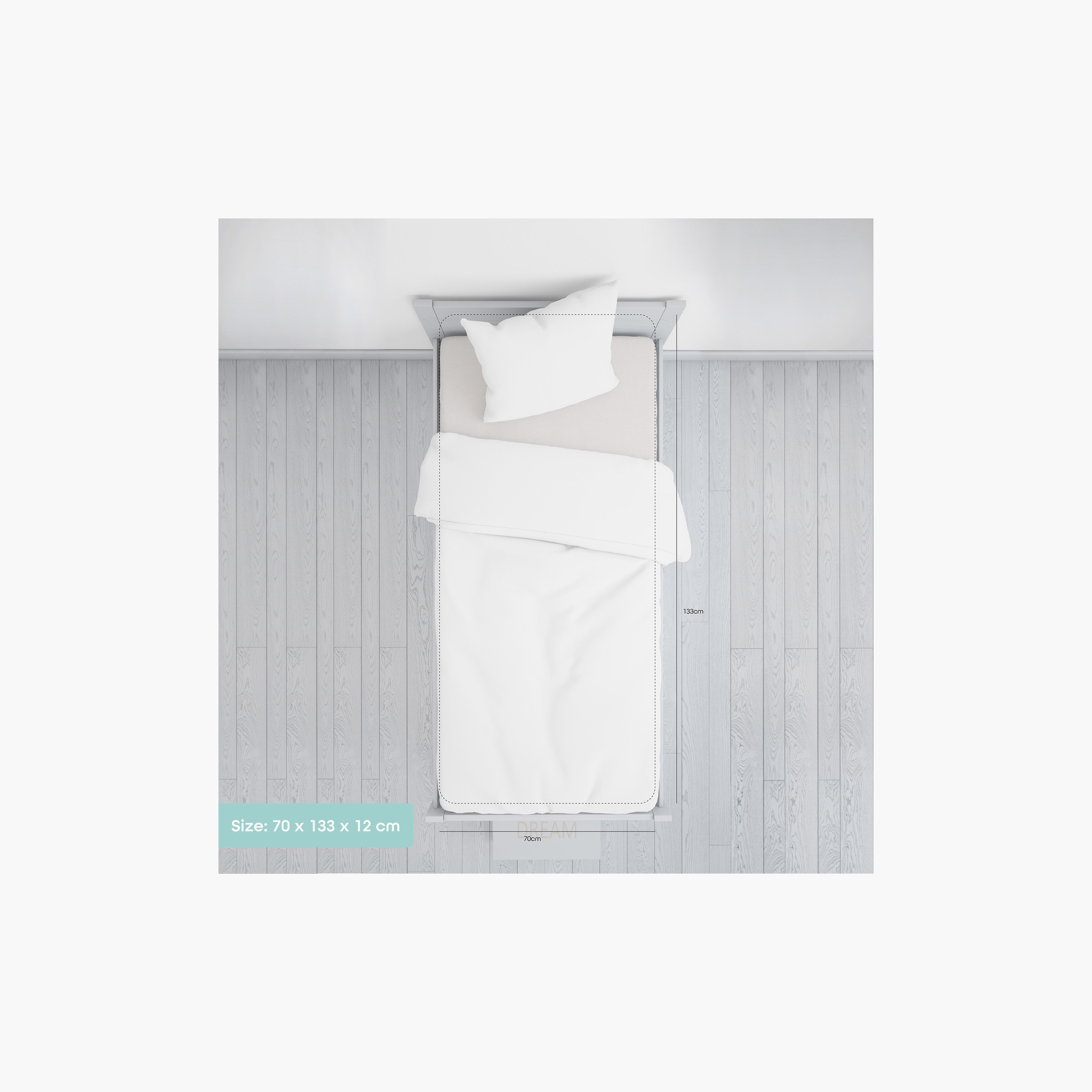 Moon Breathable Waterproof Mattress Protector Sheet with Skirt Fit-baby-nursery-mattresses-image-2