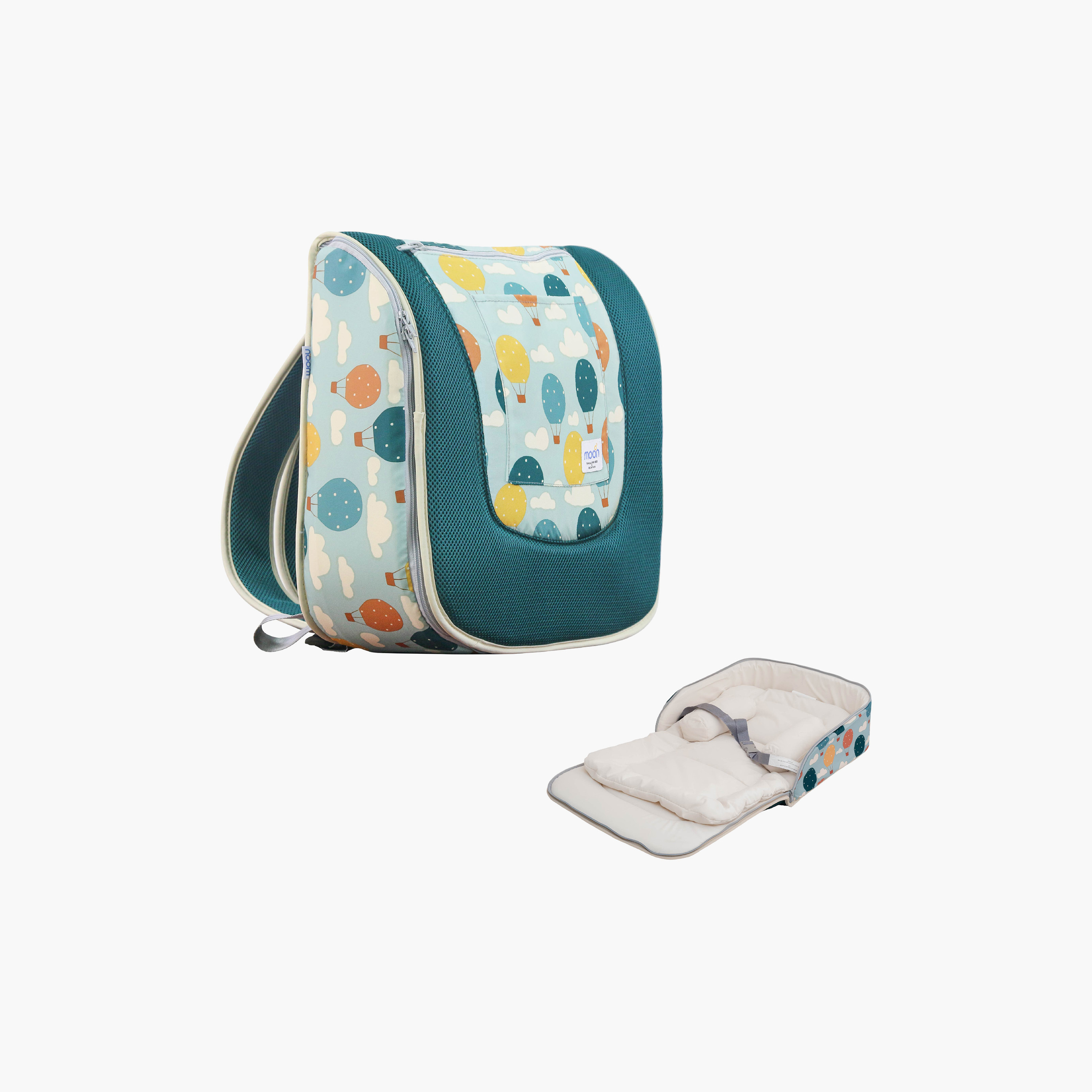 Moon Travalo Balloon Print Portable Travel Baby Bed and Backpack-baby-gear-travelaccessories-image-1