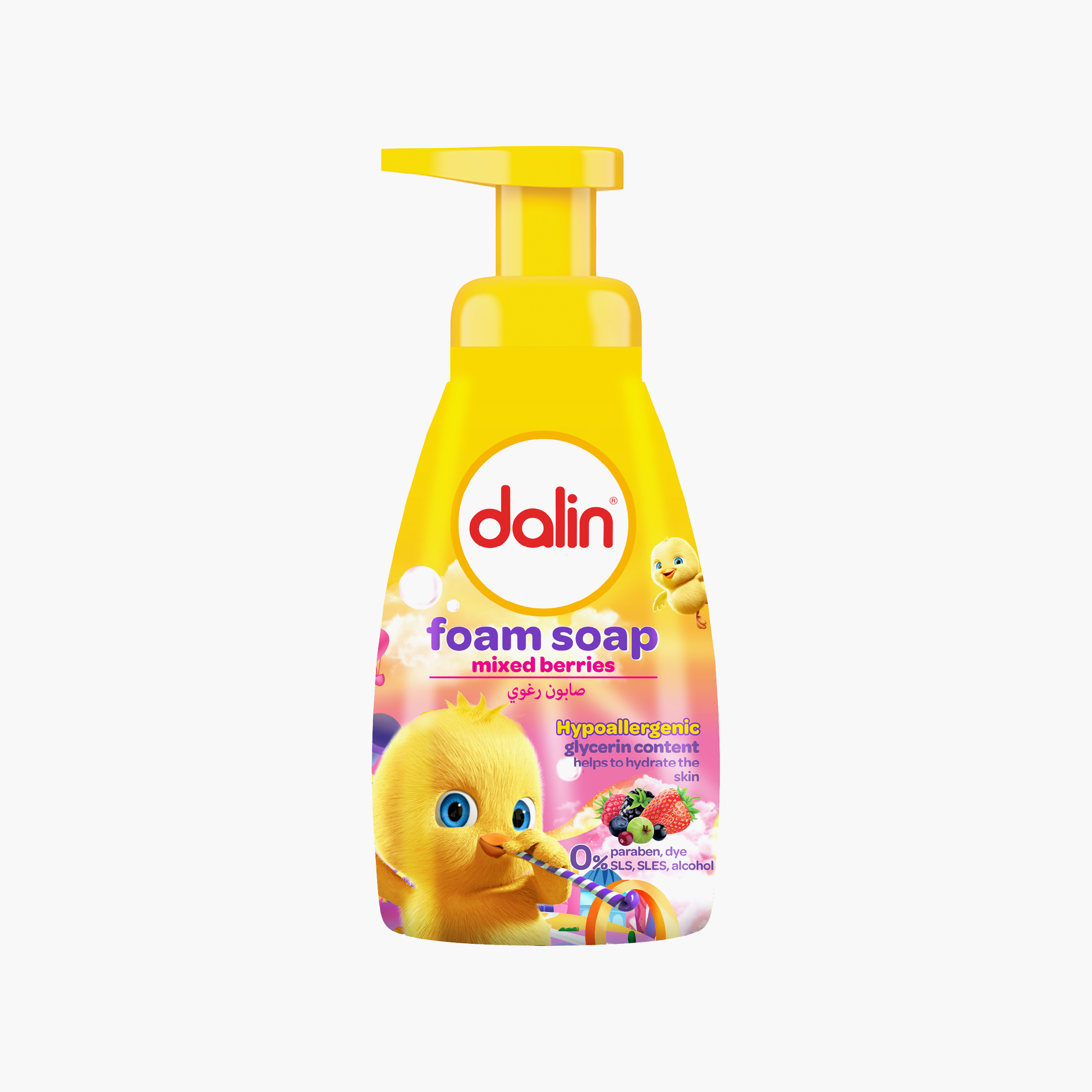 Dalin Foam Soap Mixed Berries - 200 ml-baby-bathandcare-hairbodyskincare-bodywashandsoaps-image-1