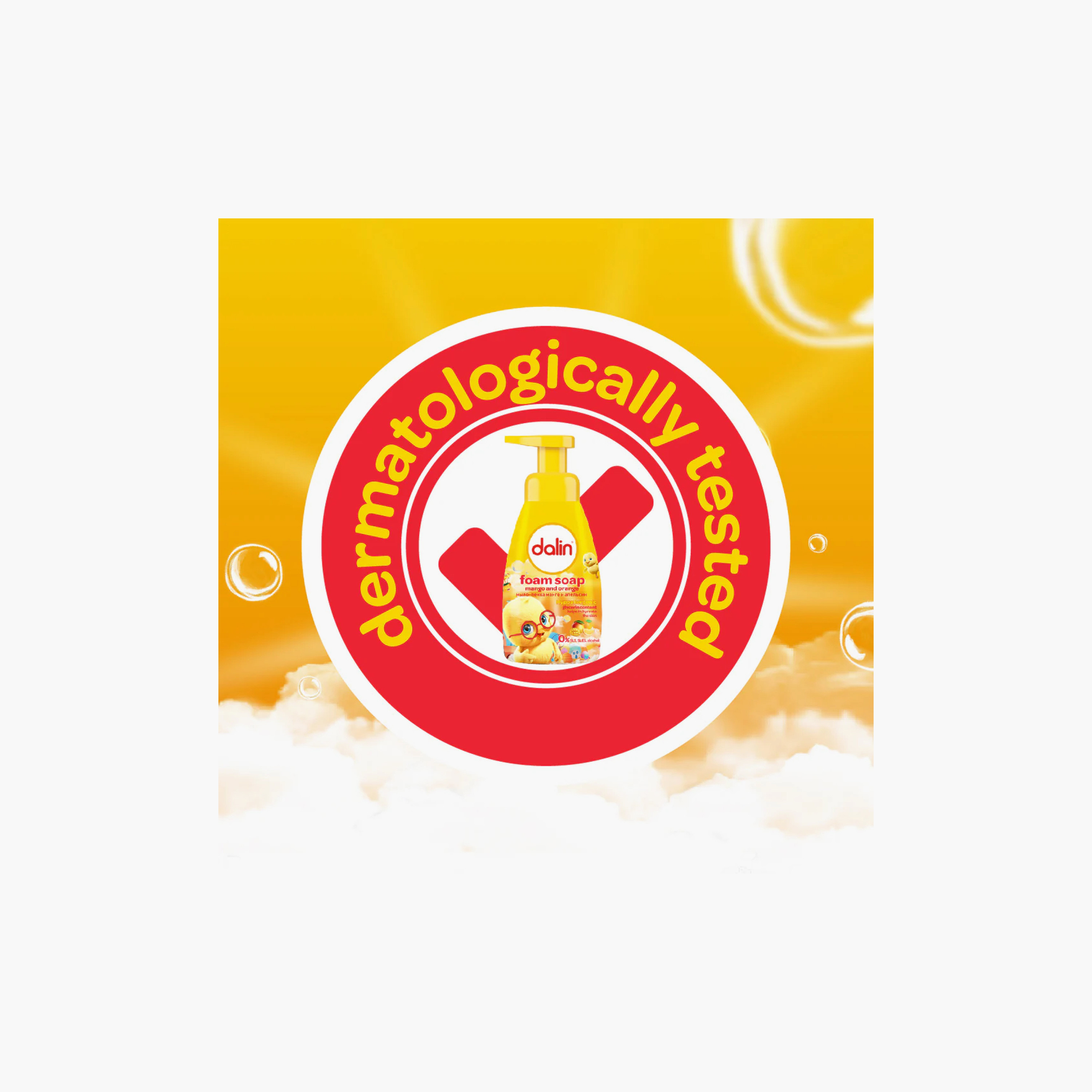 صابون رغوي بالمانجو والبرتقال من دالين - 200 مل-baby-bathandcare-hairbodyskincare-bodywashandsoaps-image-5