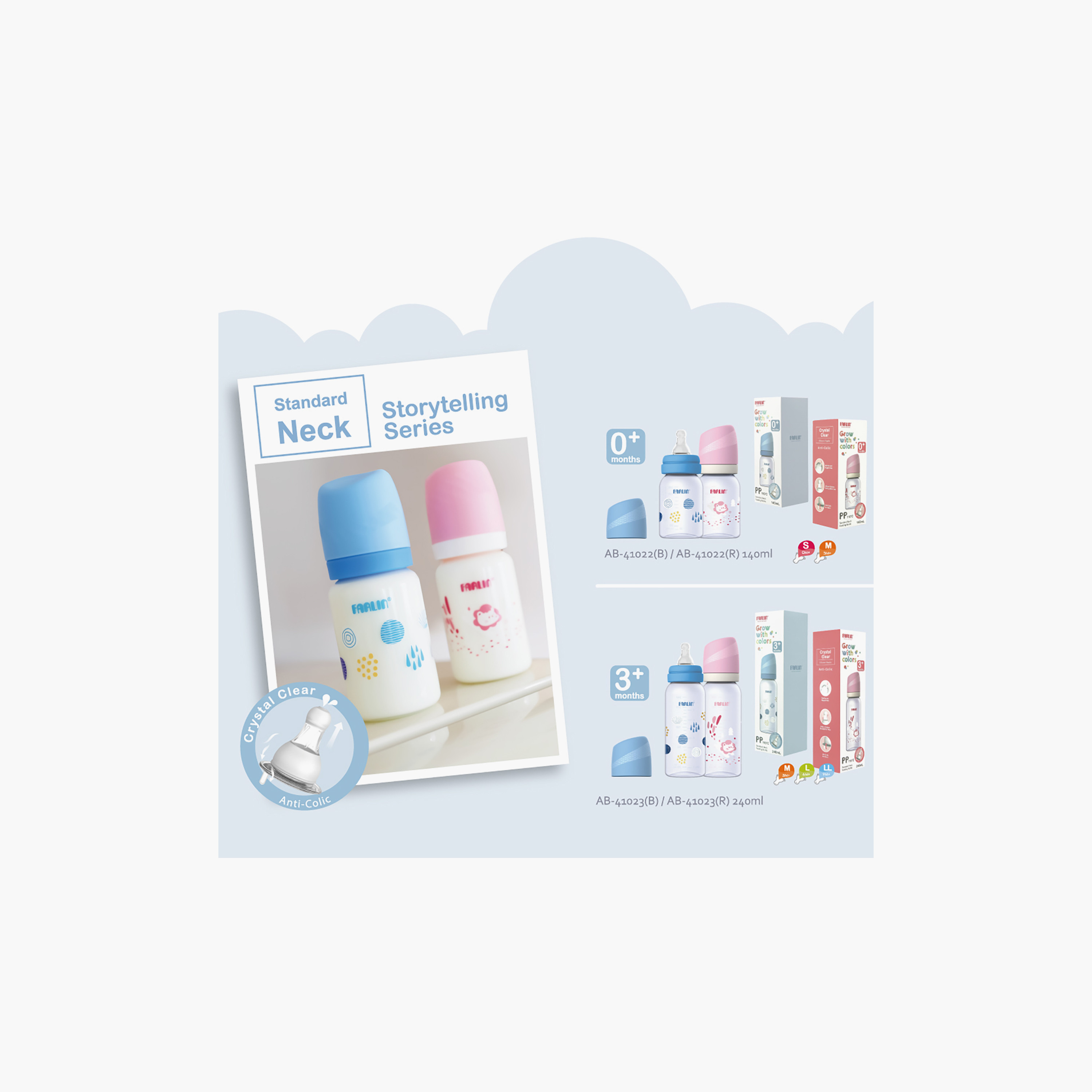 زجاجة رضاعة ذات عنق قياسي مع حلمة من فارلين - 140 مل-baby-feeding-feedingbottles-bottlesandteats-image-7