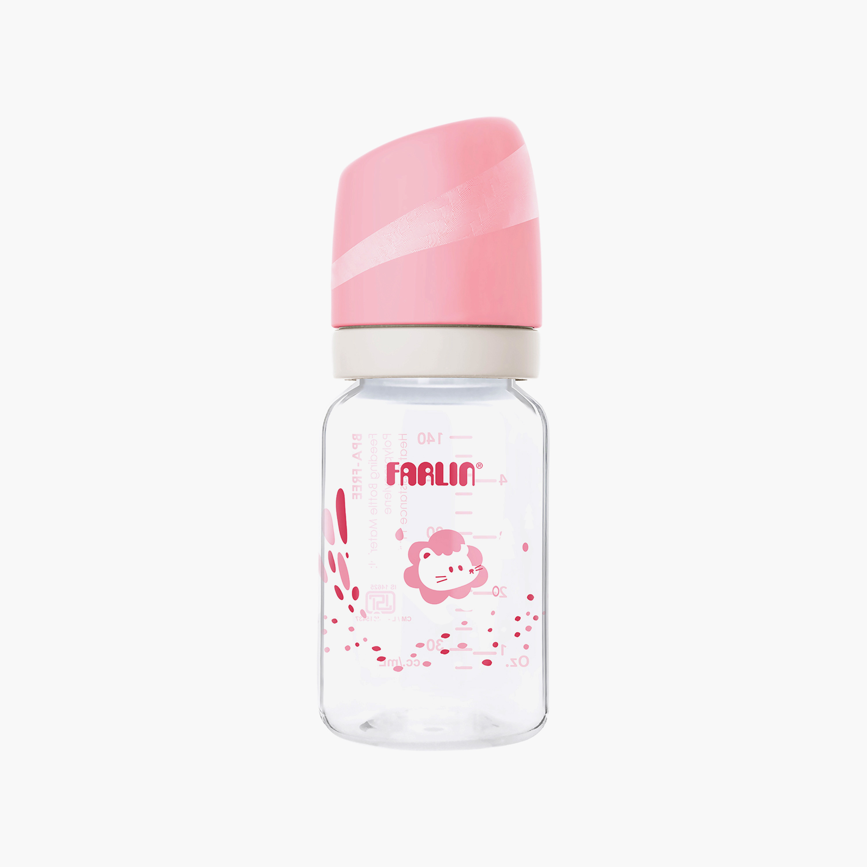 Farlin Standard Neck Feeding Bottle with Teat - 140 ml-baby-feeding-feedingbottles-bottlesandteats-image-1