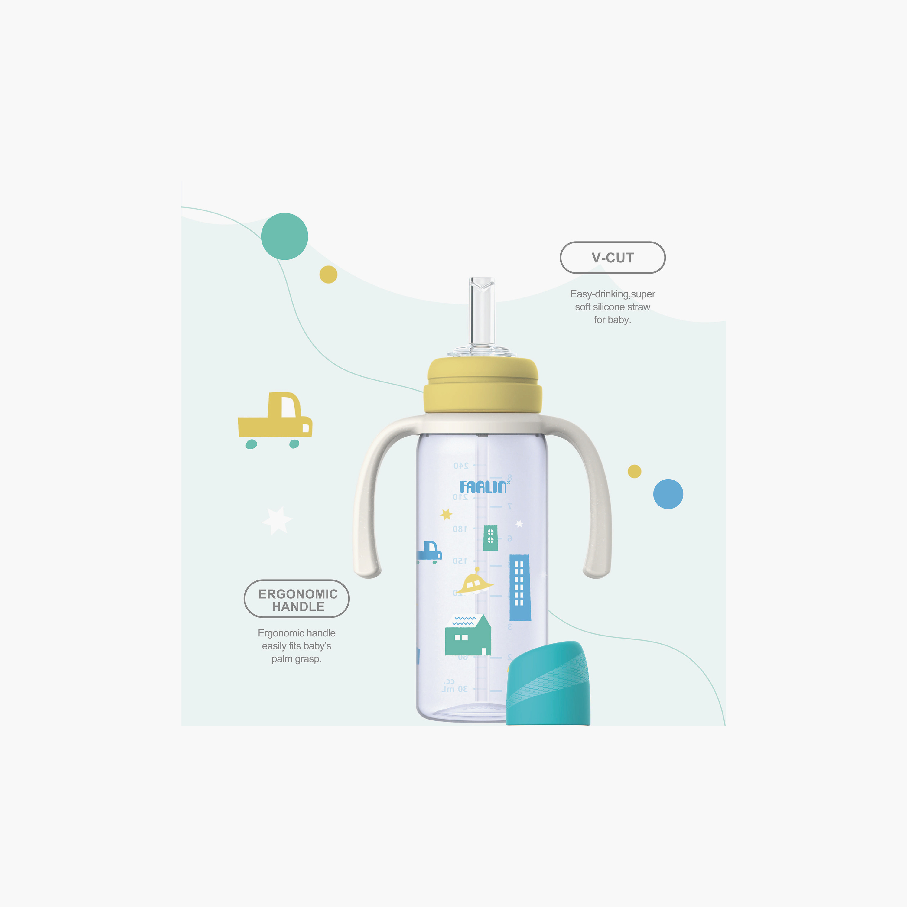 كوب شرب بمصاصة ومقبض من فارلين - 240 مل-baby-feeding-mealtimeessentials-image-4