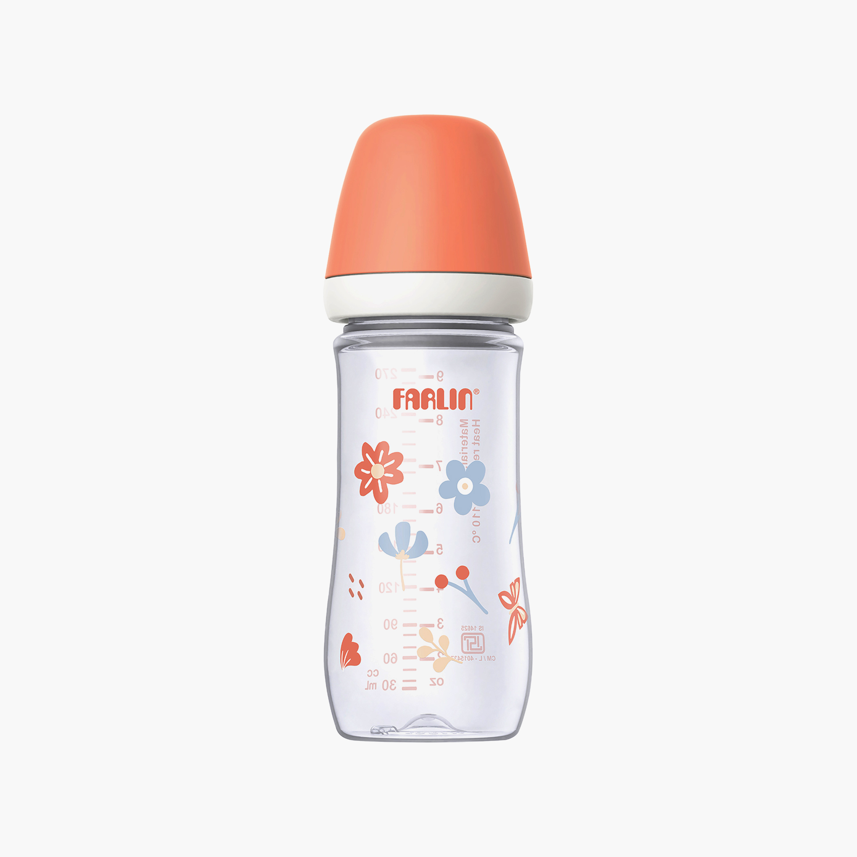 Farlin Wide Neck Feeding Bottle with Teat - 270 ml-baby-feeding-feedingbottles-bottlesandteats-image-1
