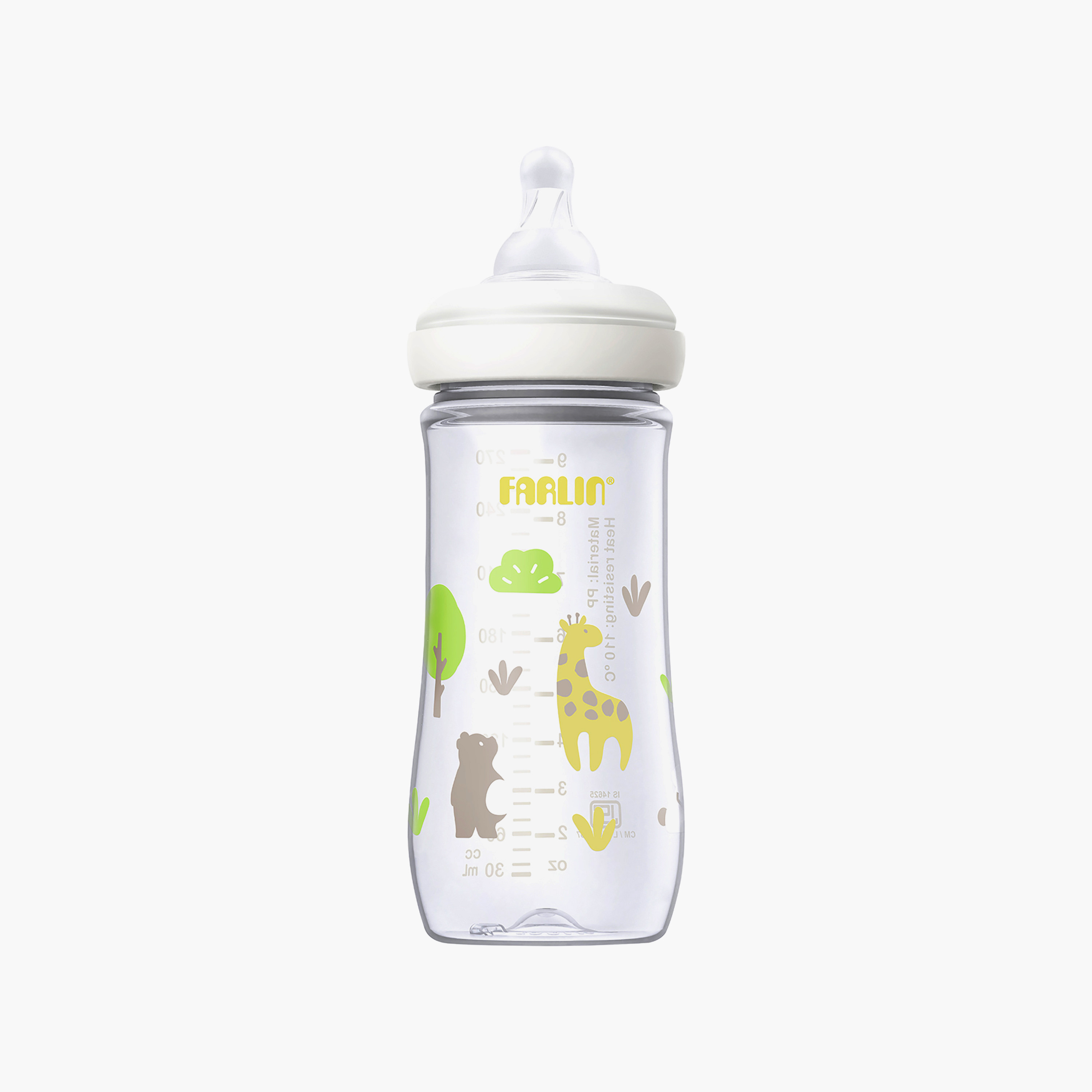 Farlin Wide Neck Feeding Bottle with Teat - 270 ml-baby-feeding-feedingbottles-bottlesandteats-image-2