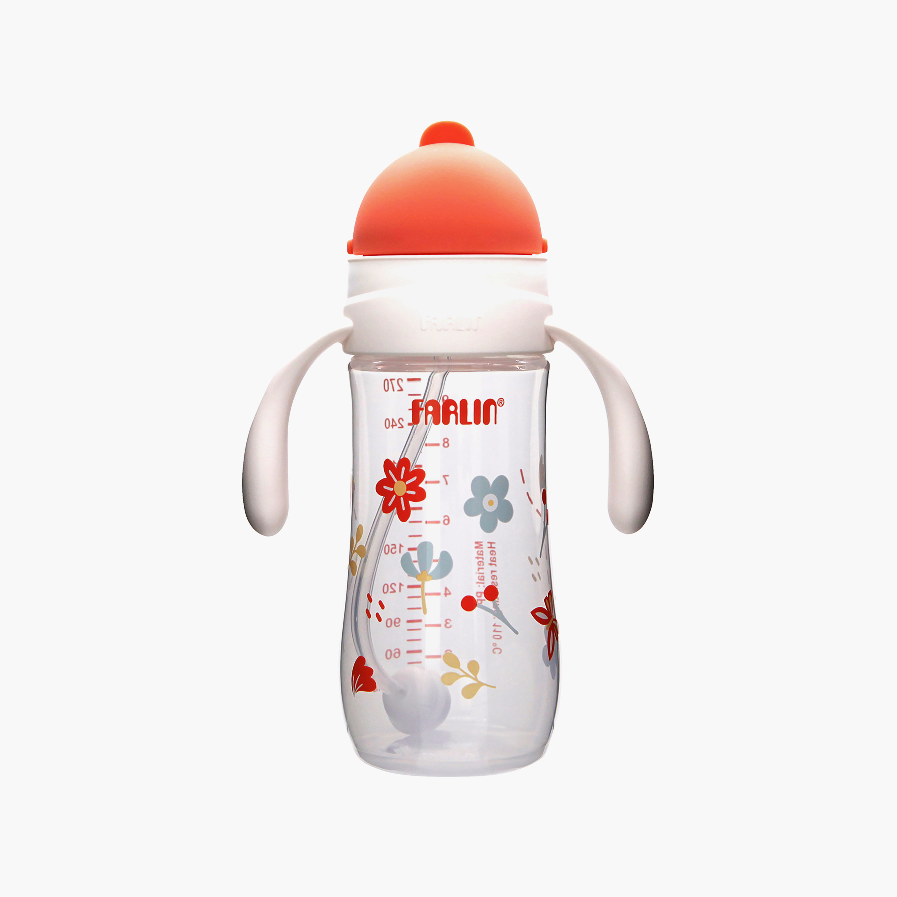 Farlin Wide Neck Drinking Cup With Handle & Sliding Lid - 270 ml-baby-feeding-mealtimeessentials-image-1