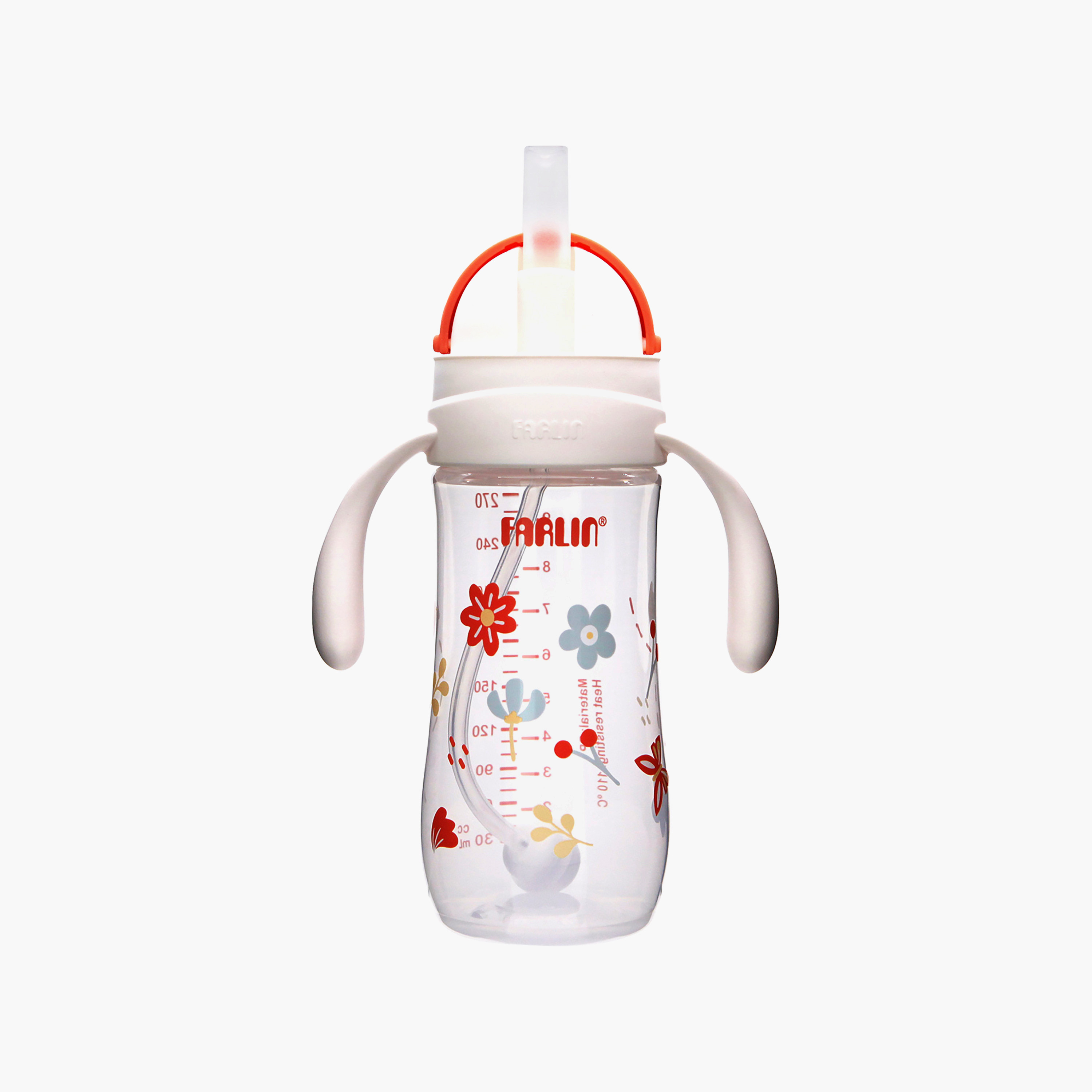 Farlin Wide Neck Drinking Cup With Handle & Sliding Lid - 270 ml-baby-feeding-mealtimeessentials-image-2