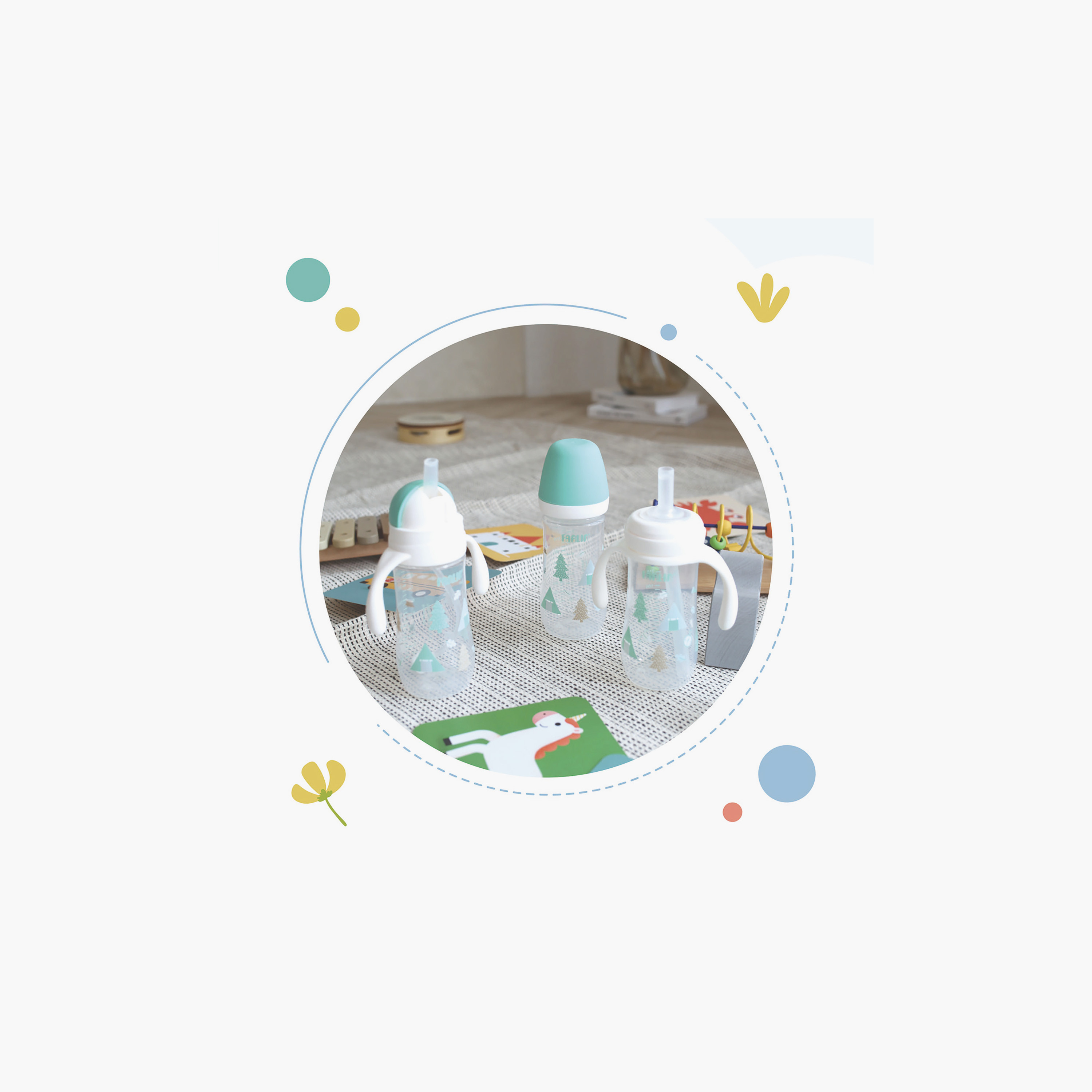 Farlin Wide Neck Drinking Cup With Handle & Sliding Lid - 270 ml-baby-feeding-mealtimeessentials-image-8