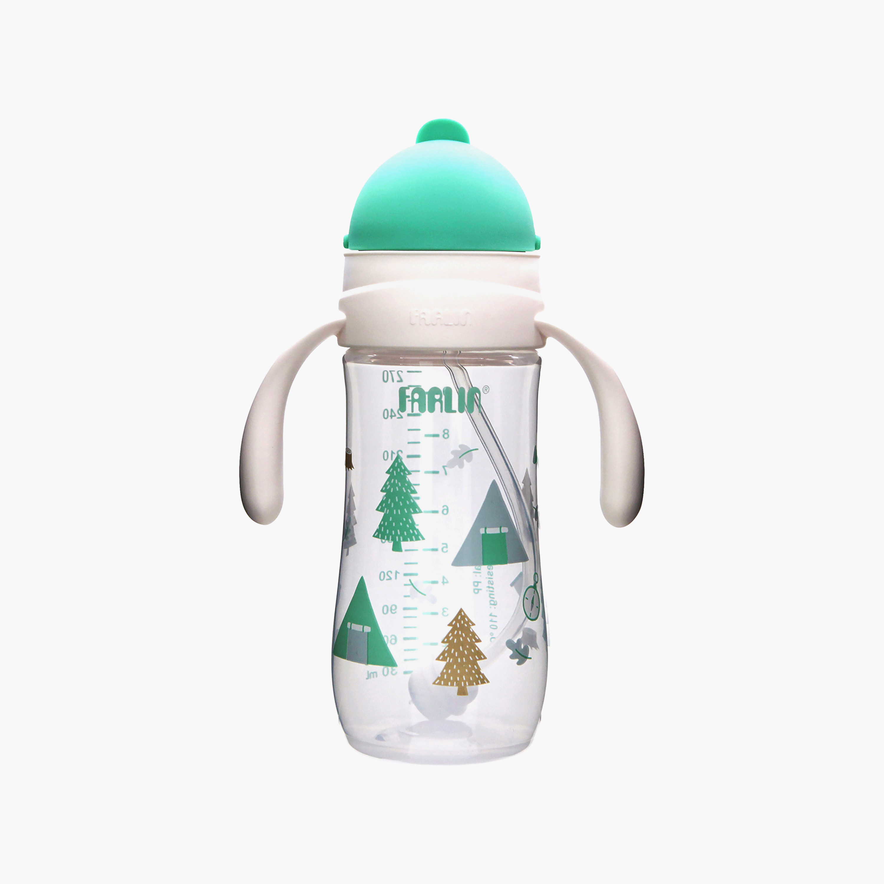 كوب شرب بعنق واسع مع مقبض وغطاء منزلق من فارلين - 270 مل-baby-feeding-mealtimeessentials-image-1