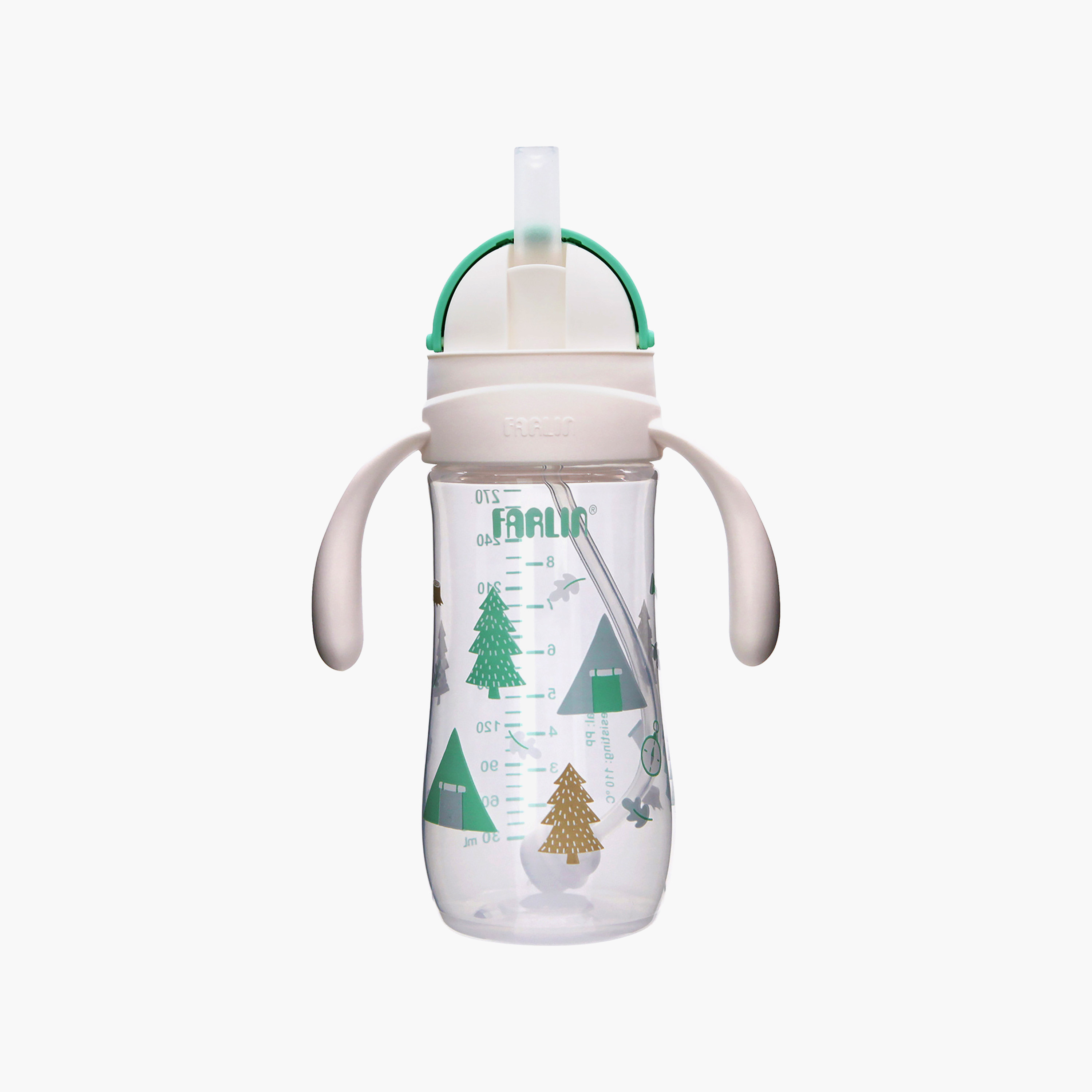 كوب شرب بعنق واسع مع مقبض وغطاء منزلق من فارلين - 270 مل-baby-feeding-mealtimeessentials-image-2