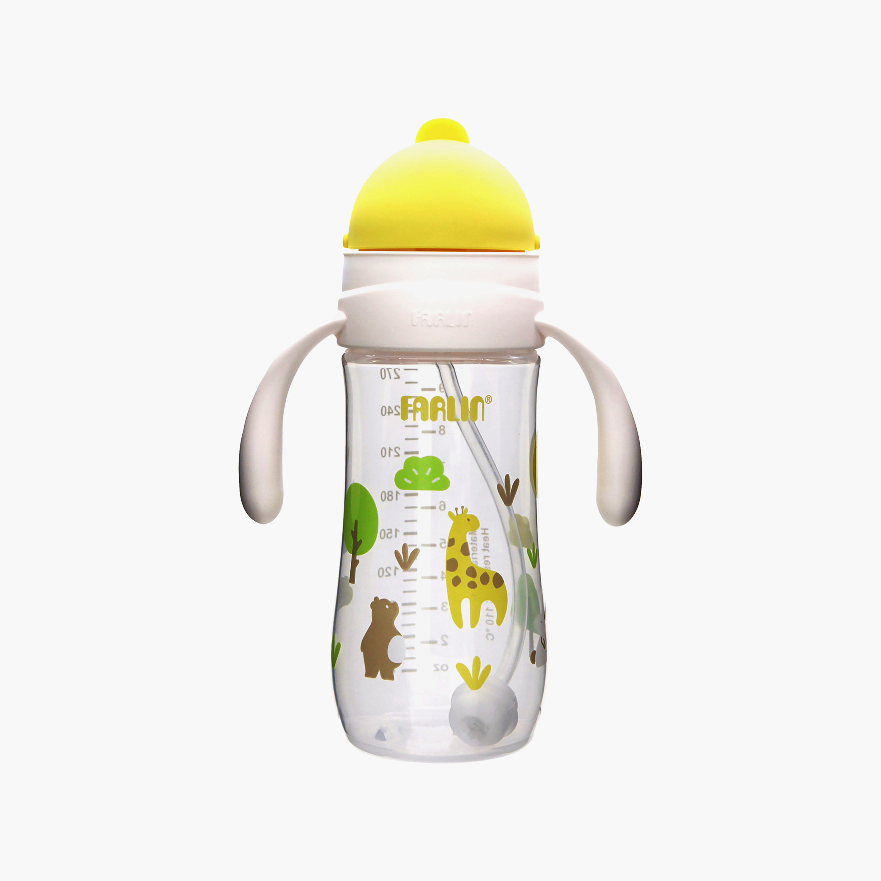 Farlin Wide Neck Drinking Cup With Handle & Sliding Lid - 270 ml-baby-feeding-mealtimeessentials-image-1