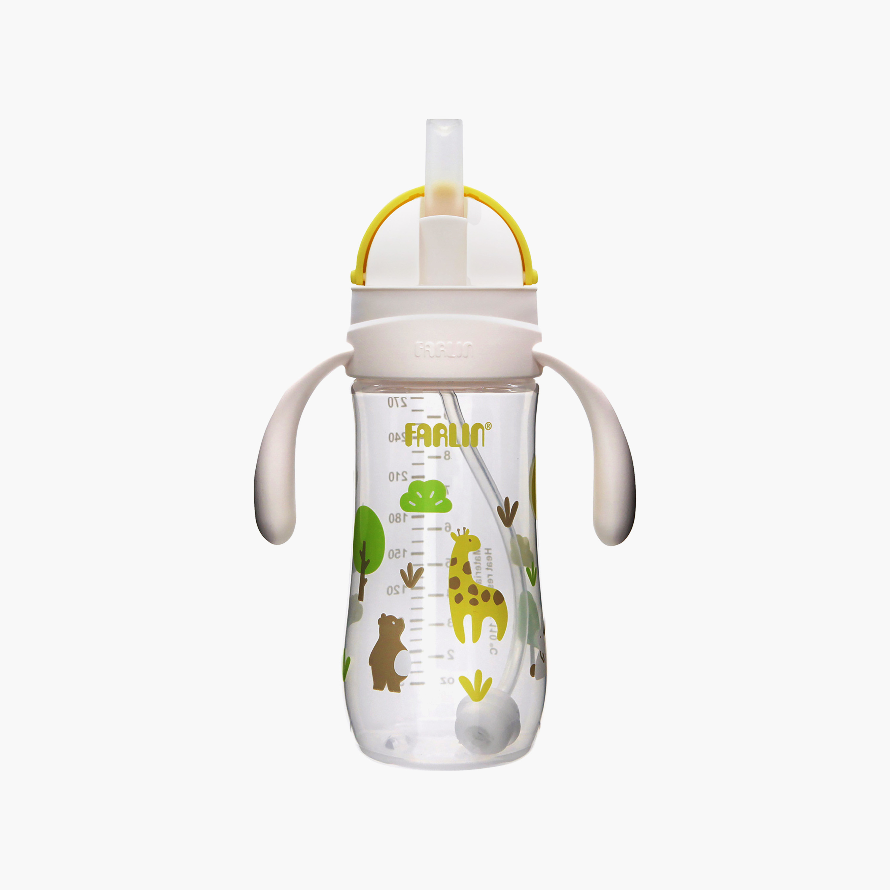 Farlin Wide Neck Drinking Cup With Handle & Sliding Lid - 270 ml-baby-feeding-mealtimeessentials-image-2