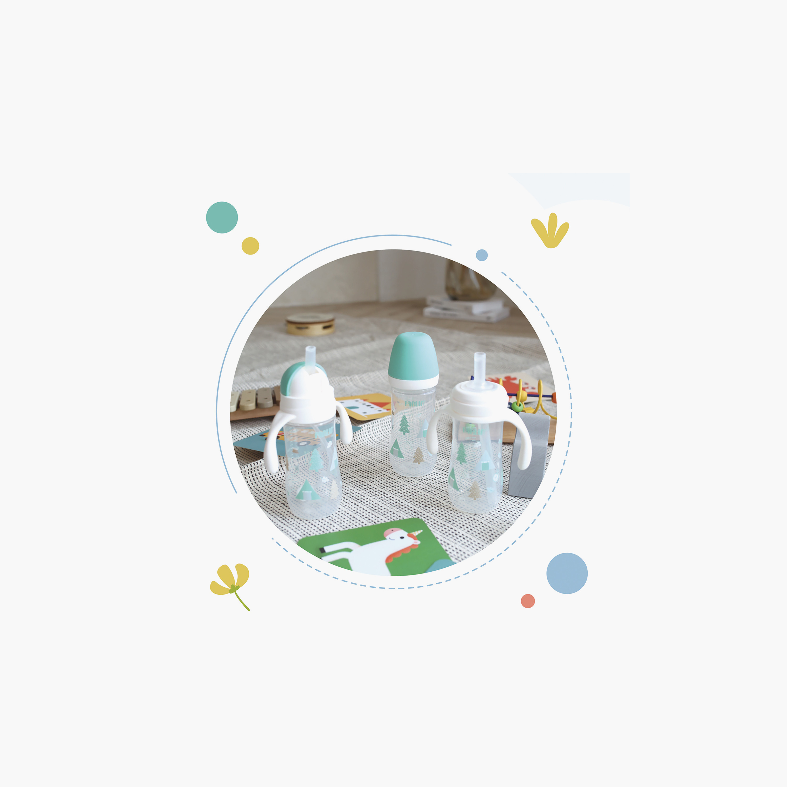 Farlin Wide Neck Drinking Cup With Handle & Sliding Lid - 270 ml-baby-feeding-mealtimeessentials-image-8