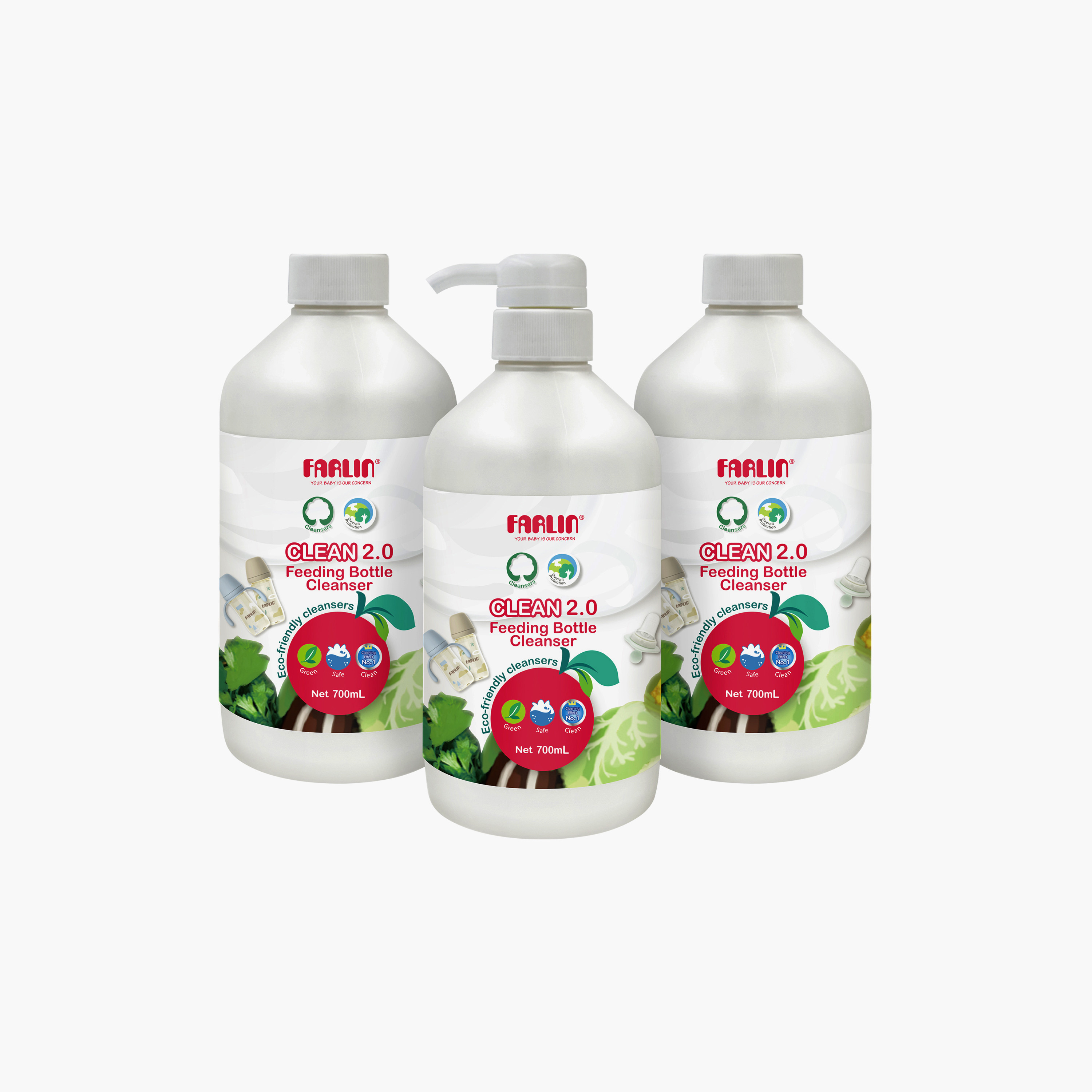 Farlin 3-Piece Feeding Bottle Cleansers Set-baby-feeding-cleaningliquids-image-1