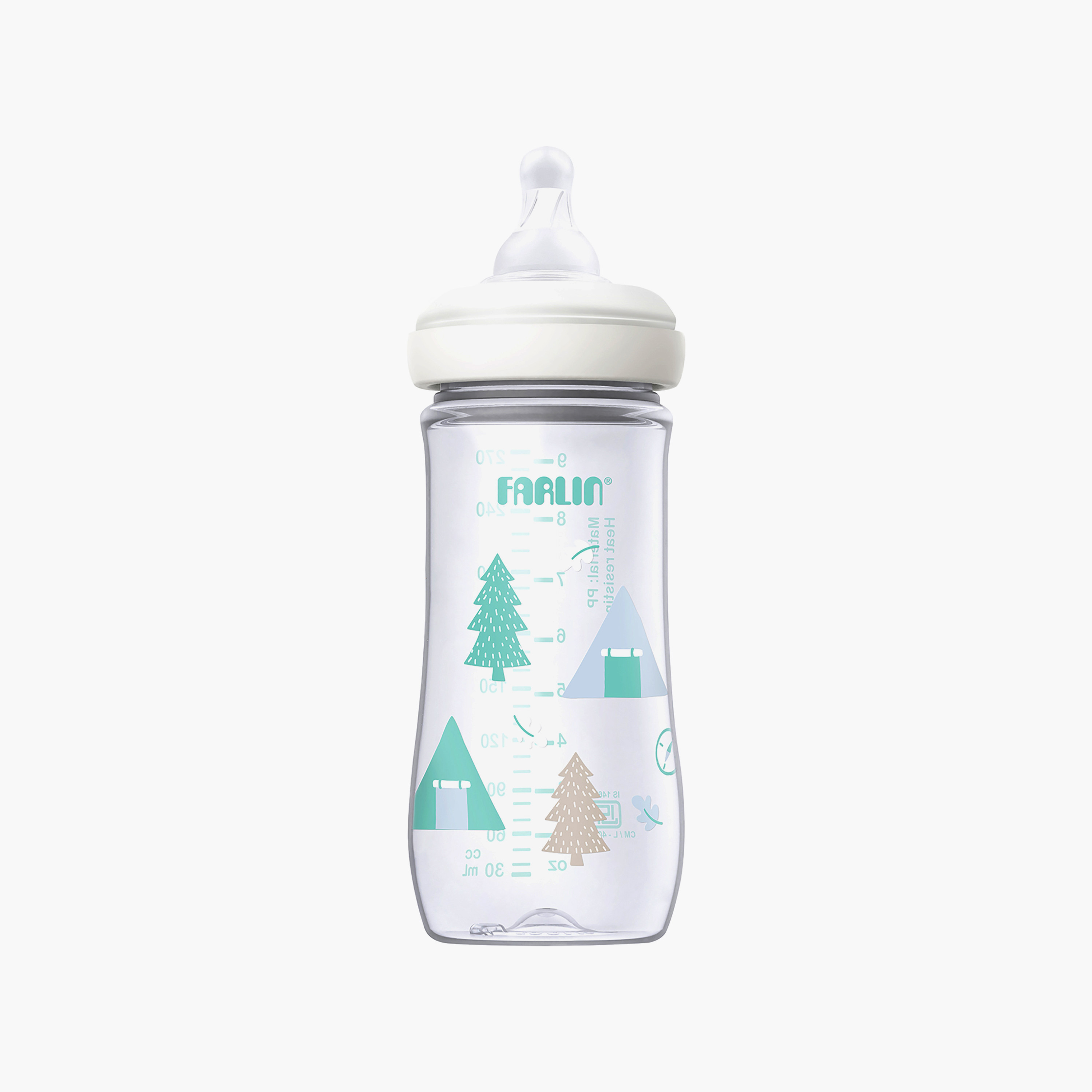 Farlin Wide Neck Feeding Bottle with Teat - 270 ml-baby-feeding-feedingbottles-bottlesandteats-image-2