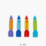Intex 4-Piece Underwater Torpedoes Set-toys-outdoor-poolandbeach-beachtoys-image-1