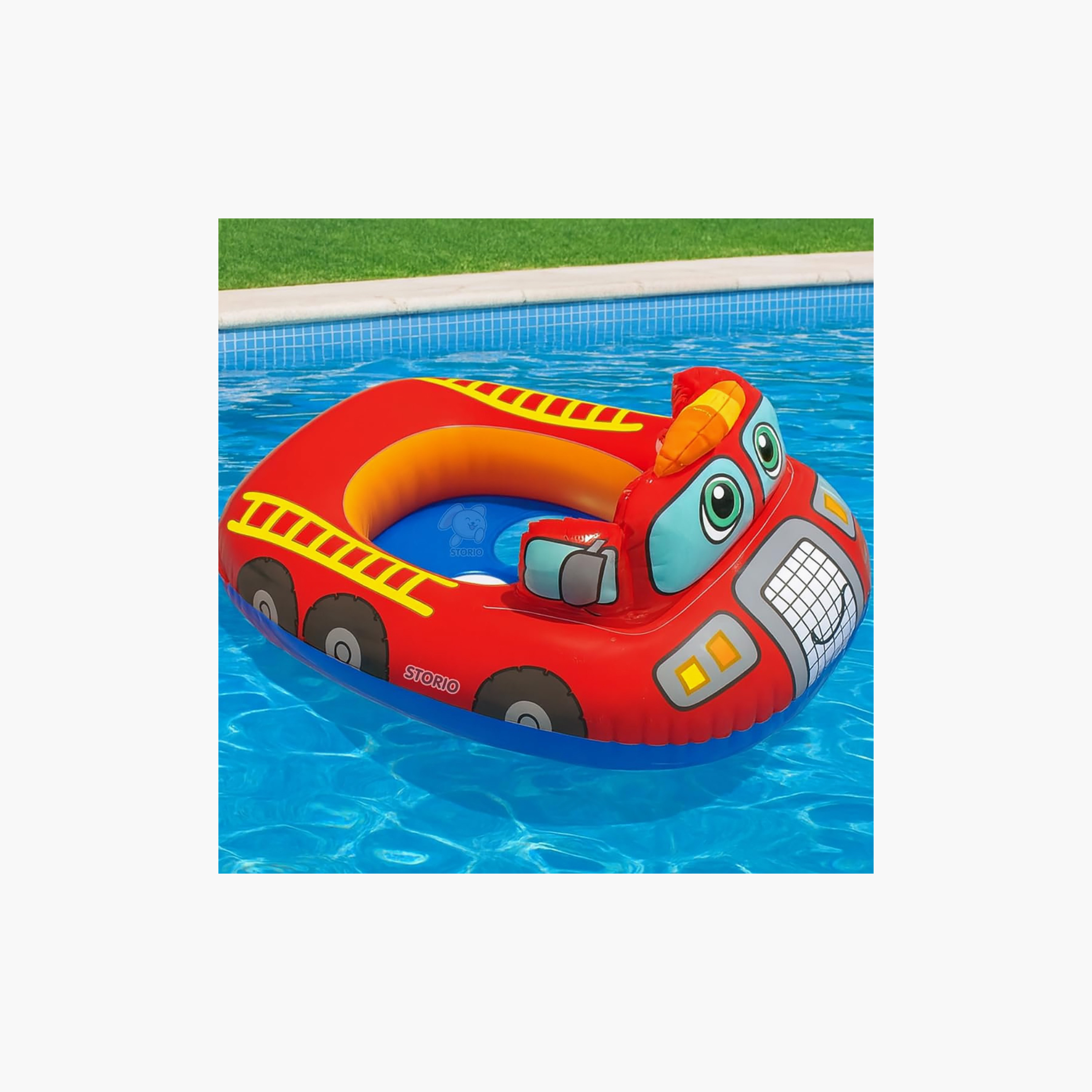 عوامة أطفال قابلة للنفخ بتصميم سيارة إطفاء من إنتيكس-toys-outdoor-poolandbeach-poolaccessories-image-2