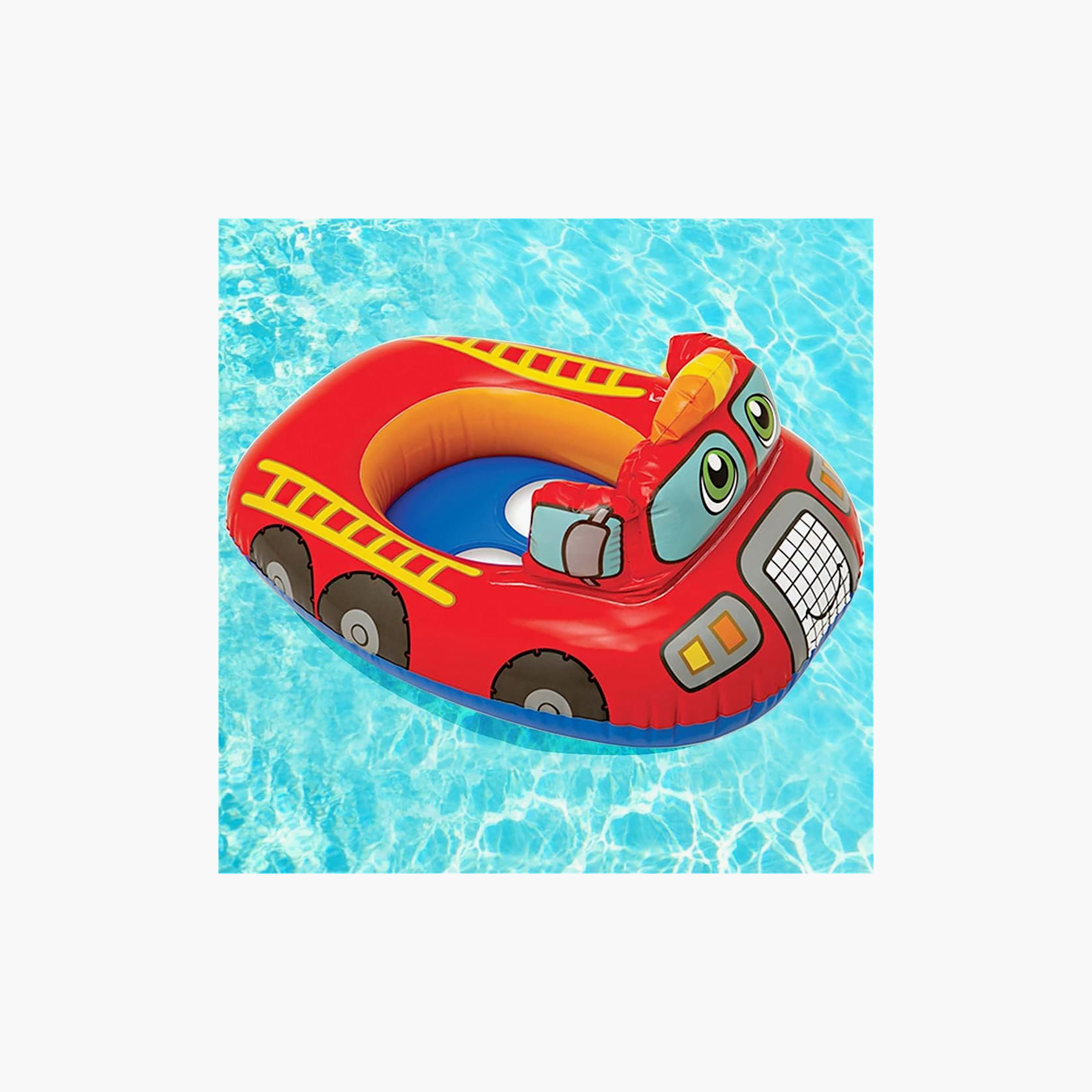 عوامة أطفال قابلة للنفخ بتصميم سيارة إطفاء من إنتيكس-toys-outdoor-poolandbeach-poolaccessories-image-3