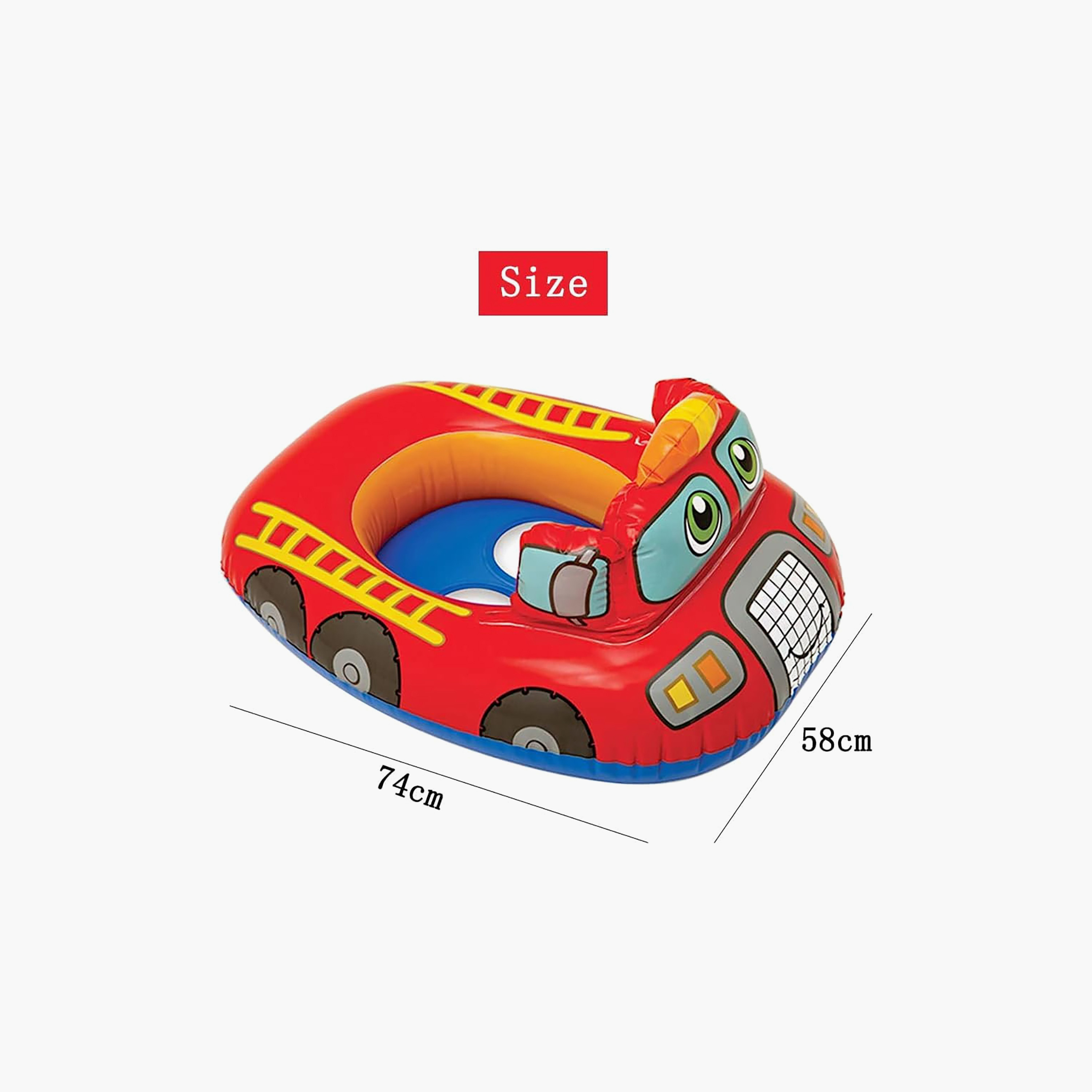 عوامة أطفال قابلة للنفخ بتصميم سيارة إطفاء من إنتيكس-toys-outdoor-poolandbeach-poolaccessories-image-6