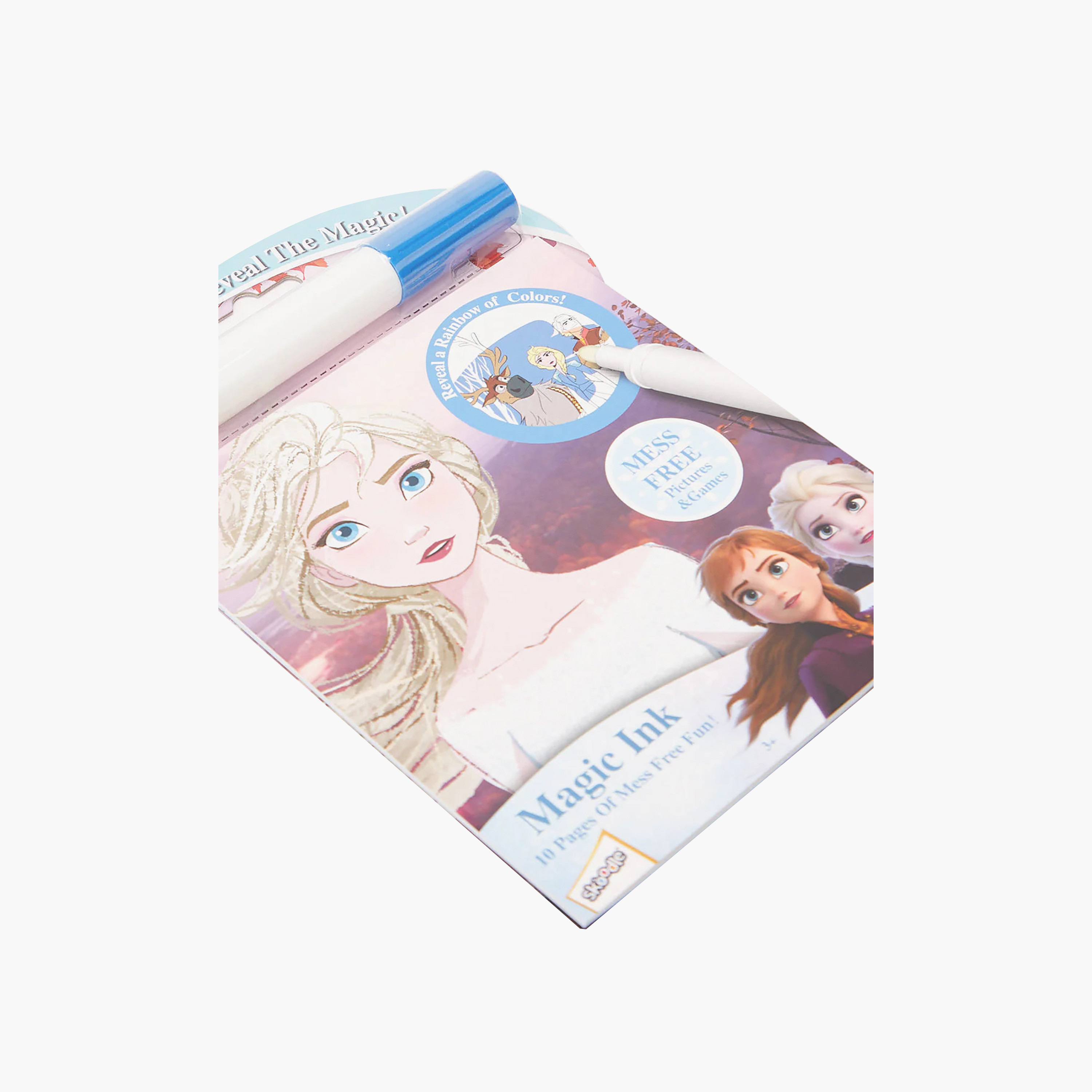 كتاب أنشطة بتصميم فروزن مع قلم حبر سحري من ديزني - 10 صفحات-school-artsandcrafts-image-3