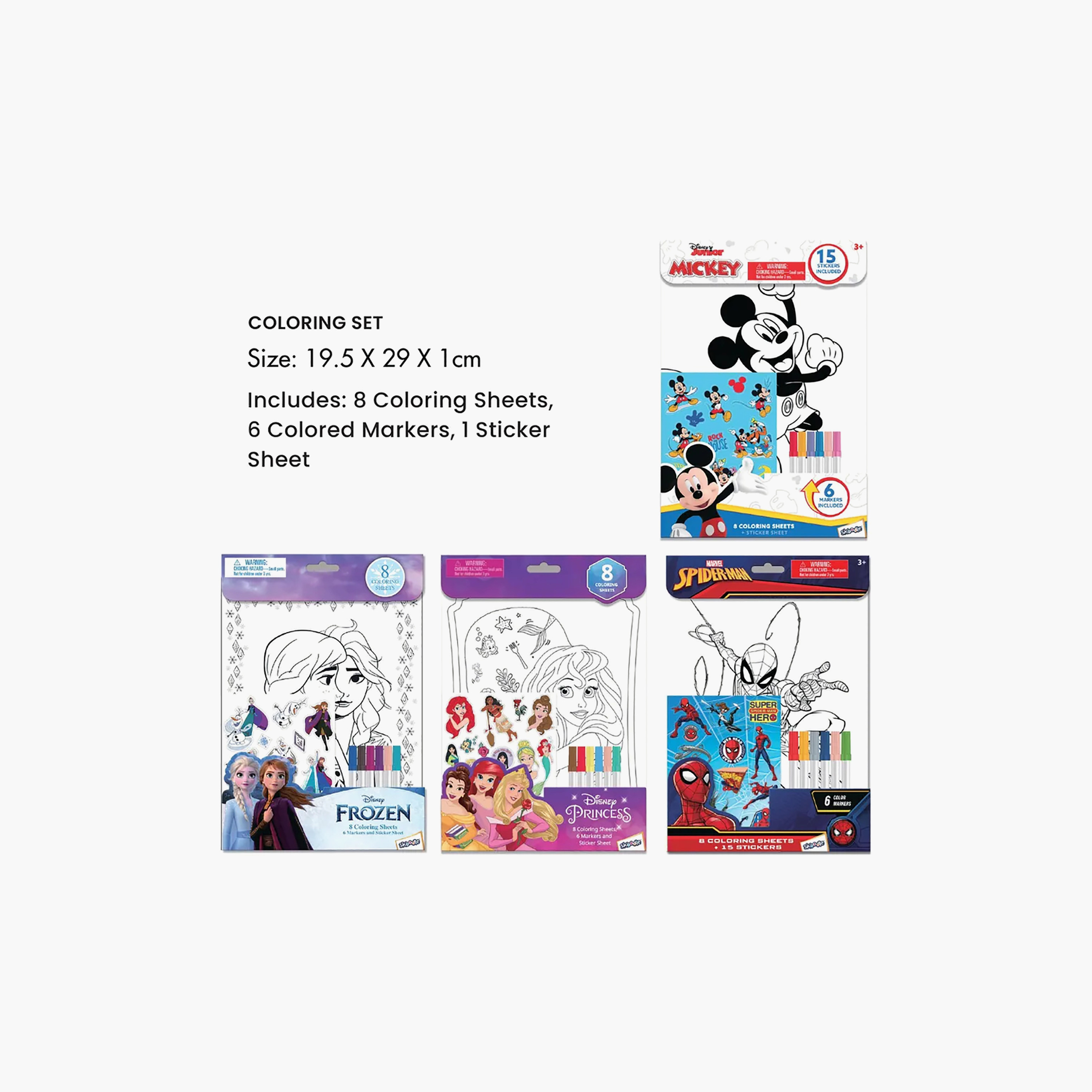 Disney Frozen Print Colouring Set with Stickers-school-artsandcrafts-image-2