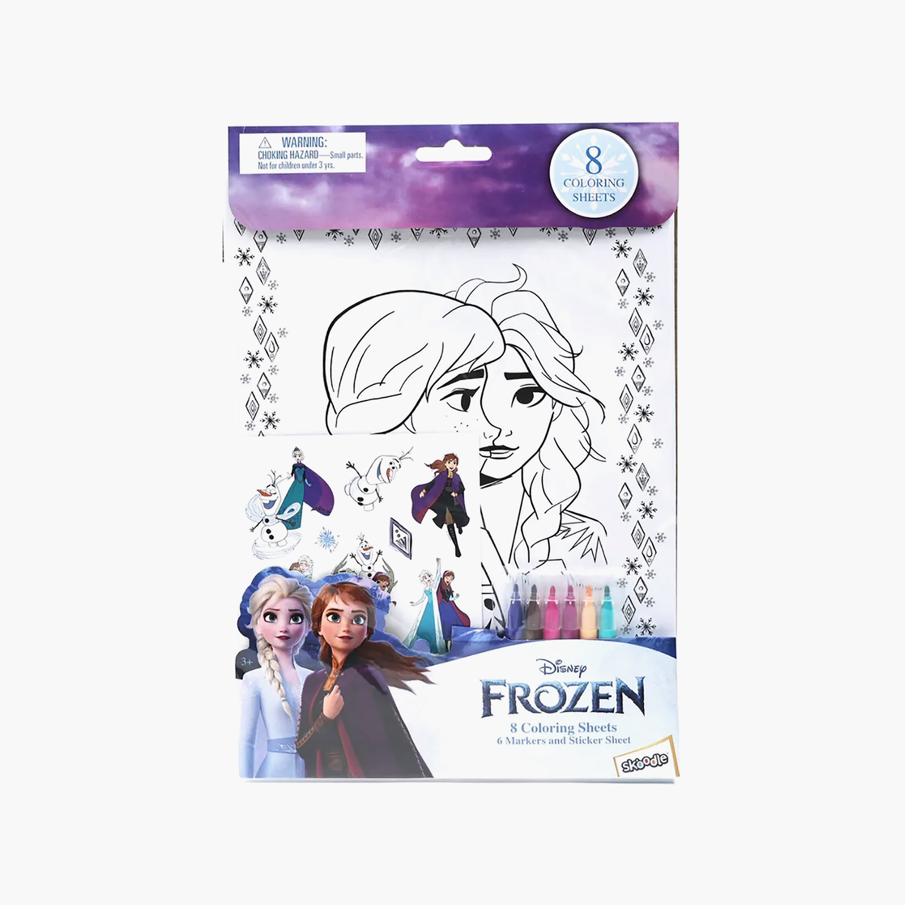 Disney Frozen Print Colouring Set with Stickers-school-artsandcrafts-image-3