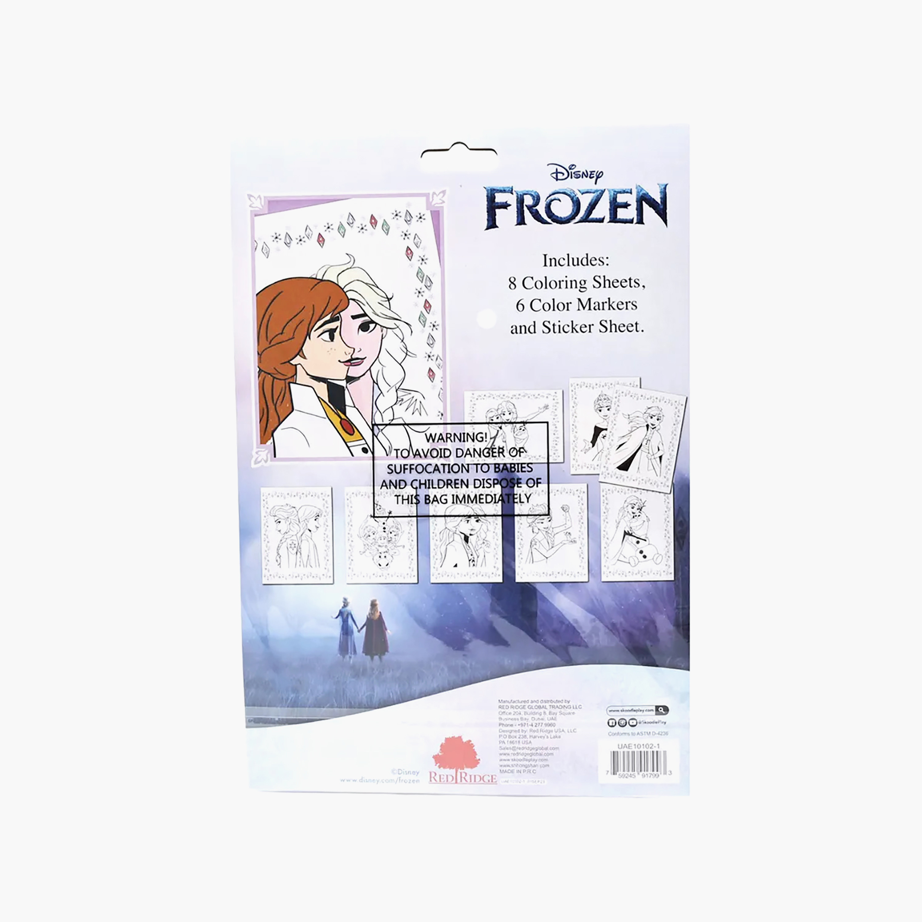 Disney Frozen Print Colouring Set with Stickers-school-artsandcrafts-image-4
