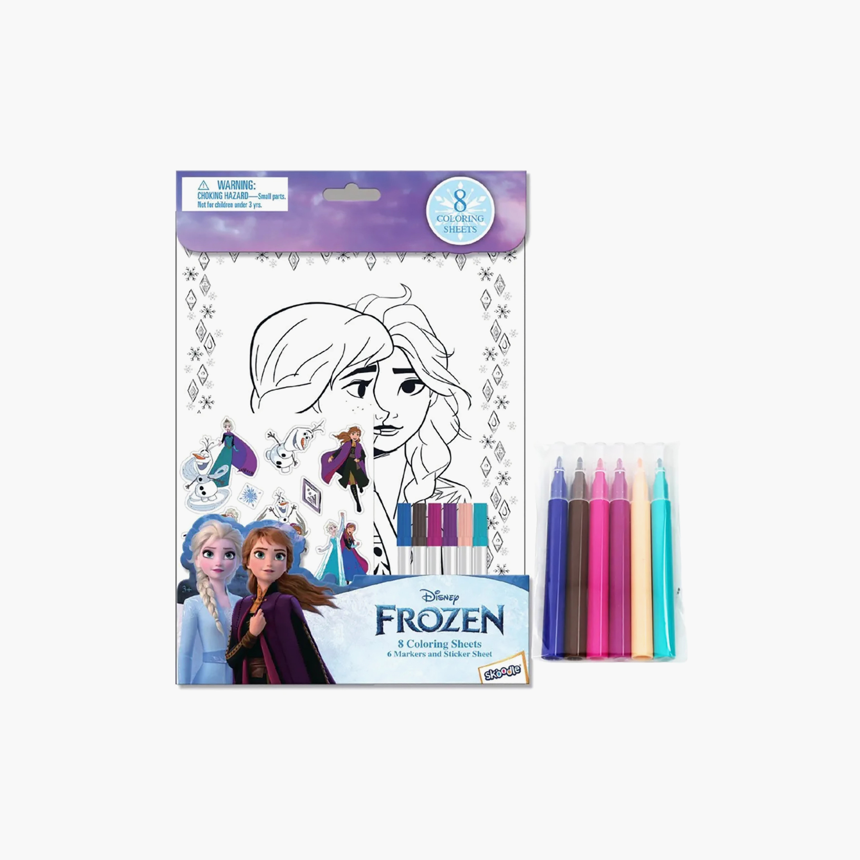 Disney Frozen Print Colouring Set with Stickers-school-artsandcrafts-image-5
