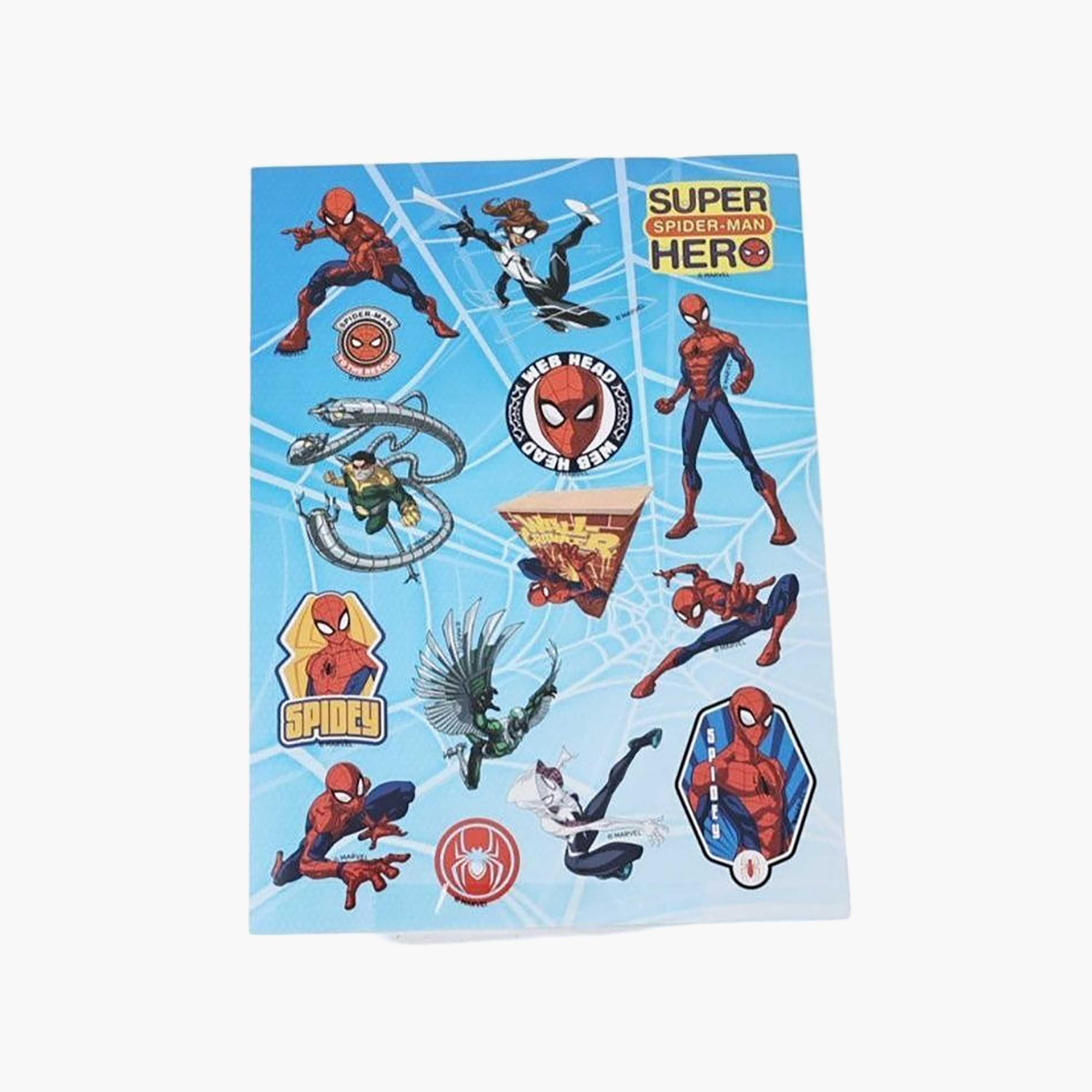 Spider-Man Print Colouring Sheets with Markers - 8 Pages-school-artsandcrafts-image-2