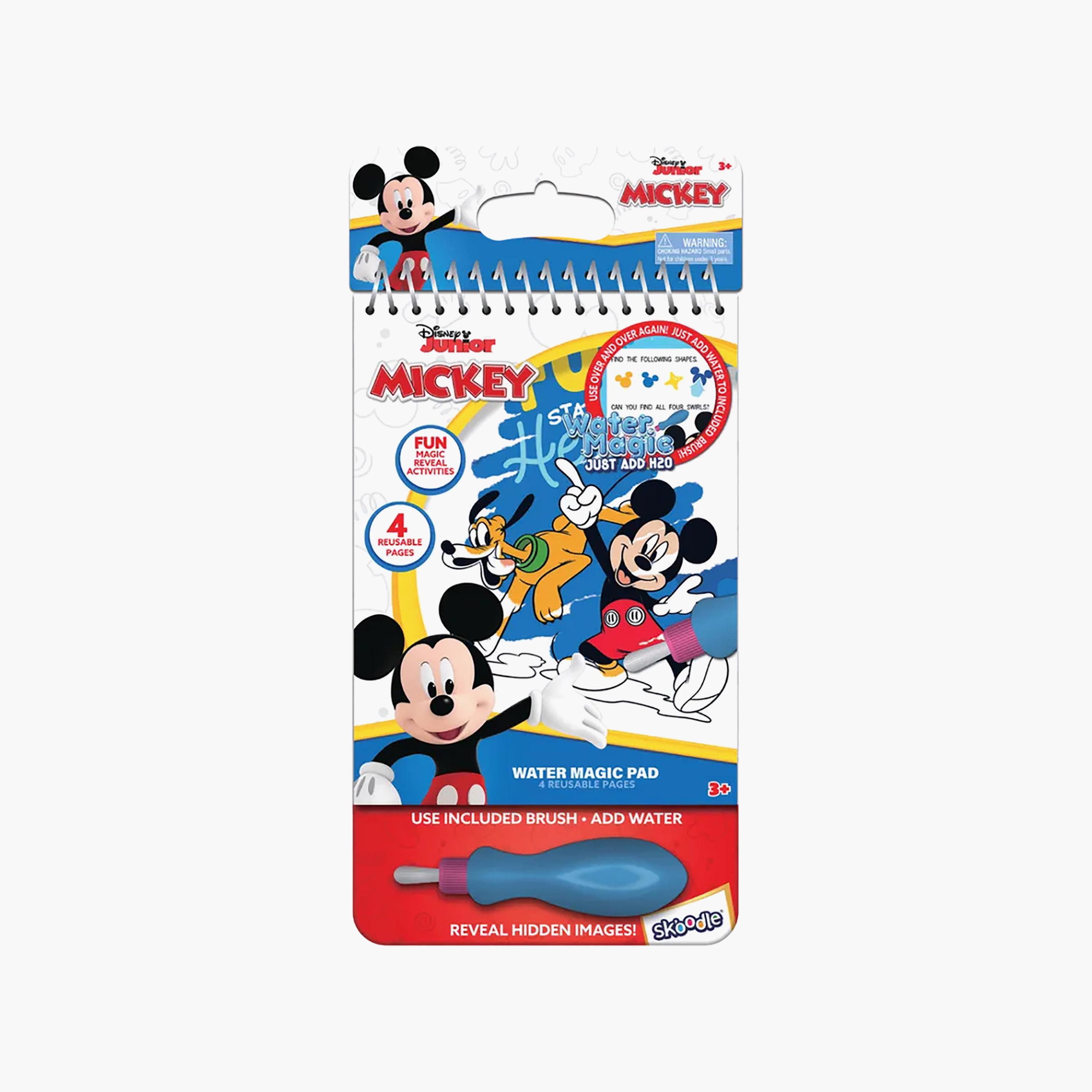 Disney Mickey Mouse Print Water Magic Pad with Brush-school-artsandcrafts-image-5